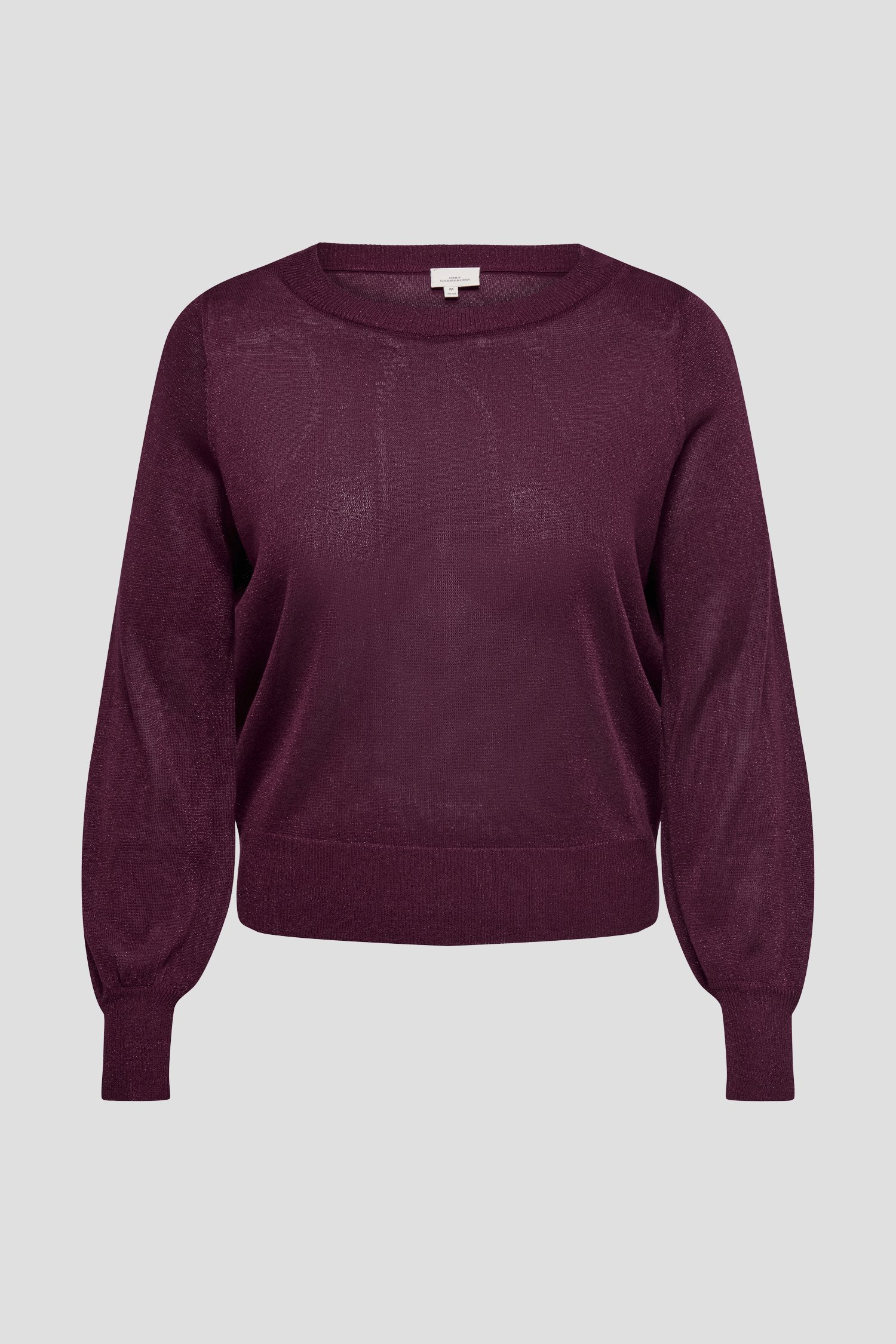Pull bordeaux avec fil métallisé de Only Carmakoma | 7550034 | Pour ...