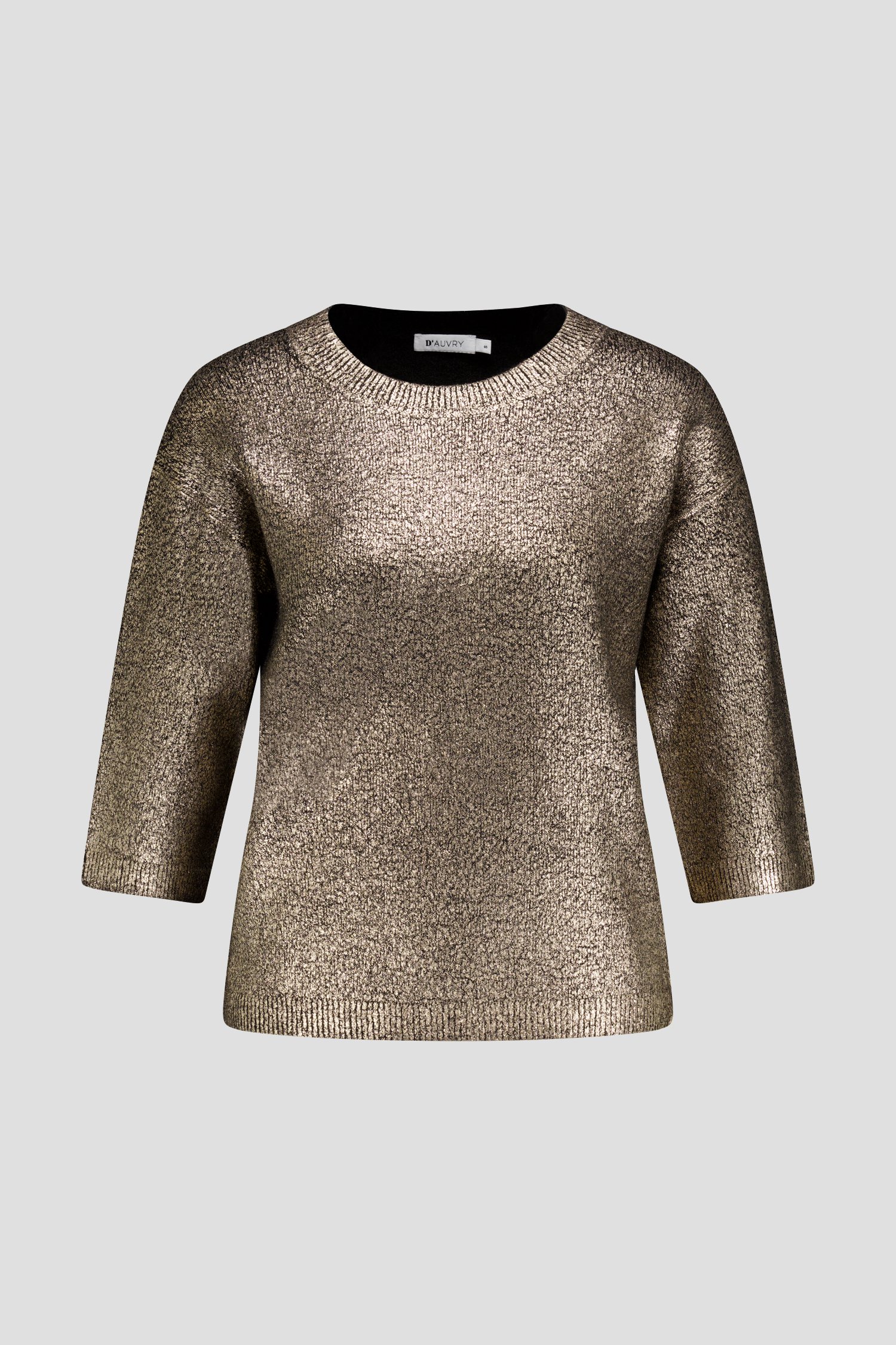Photo produit 1 de Pull bronze chiné à manches 3/4 de D'Auvry pour Femmes