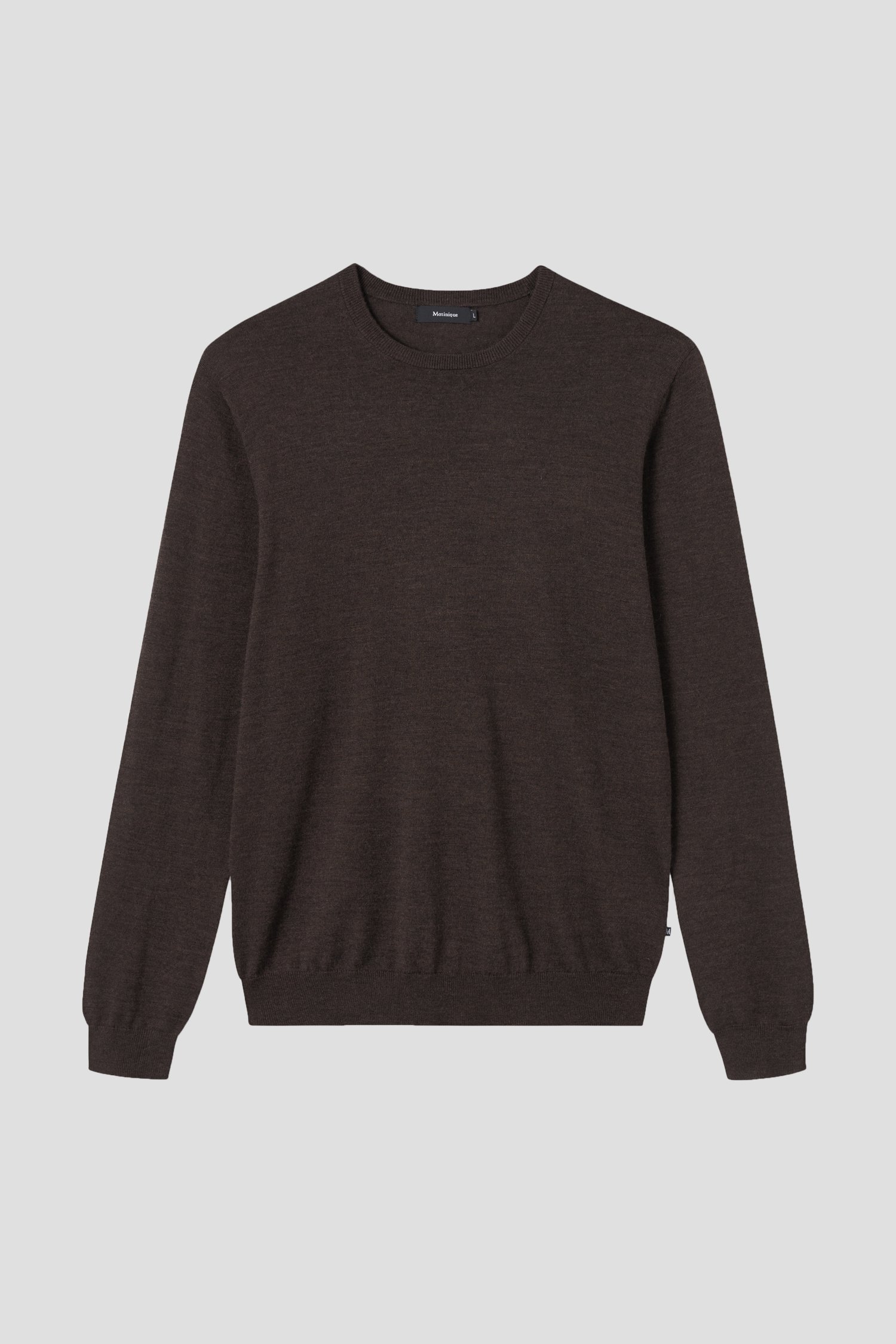 Photo produit 1 de Pull brun à col rond de Matinique pour Hommes