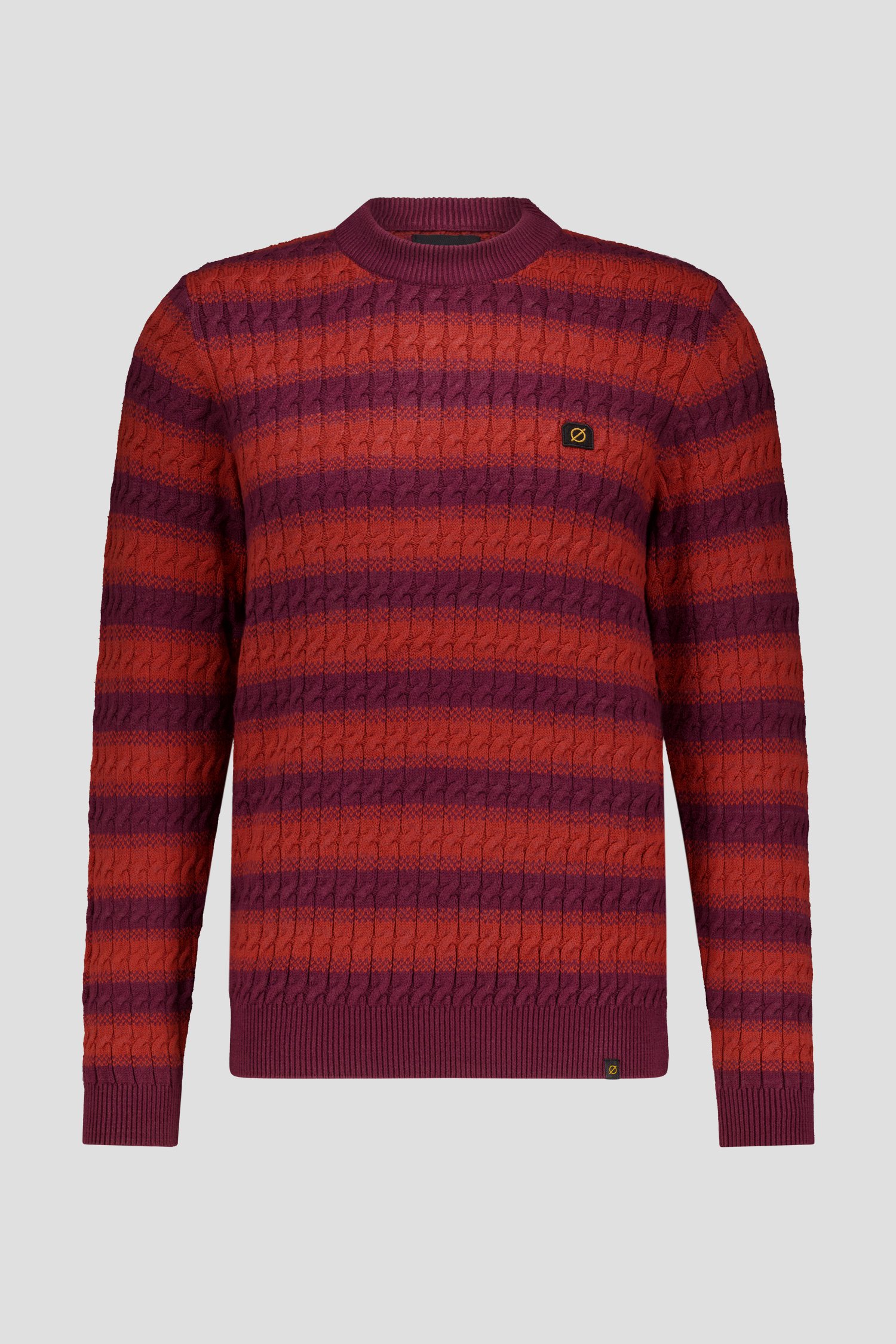 Pull brun rouille de Ravøtt pour Hommes
