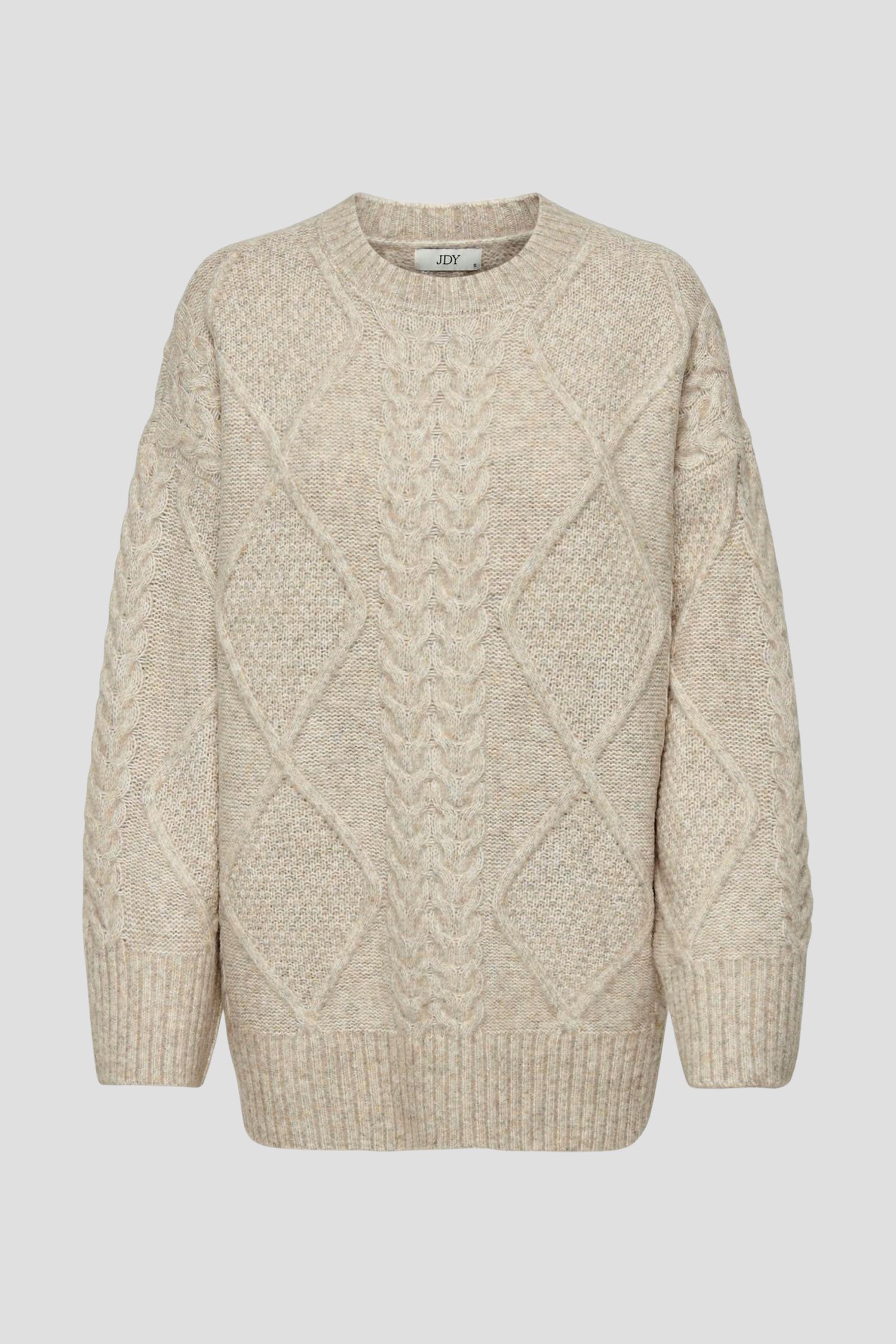 Photo produit 1 de Pull câblé beige clair de JDY pour Femmes