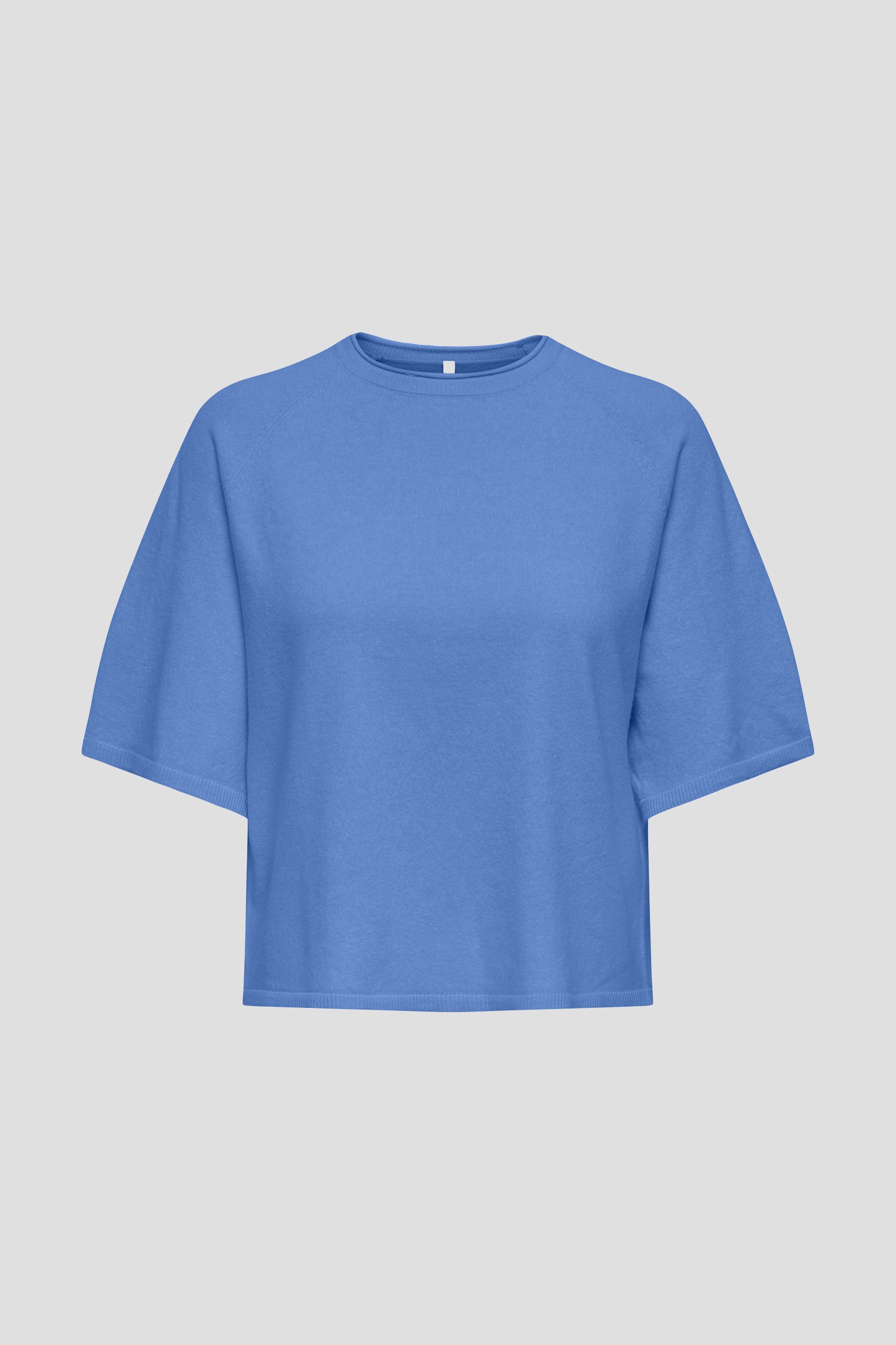 Photo produit 1 de Pull chiné bleu avec manches courtes de ONLY Carmakoma pour Femmes
