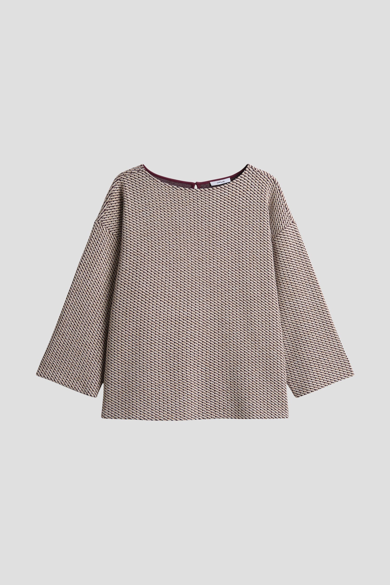 Photo produit 1 de Pull chiné bordeaux-beige de Opus pour Femmes