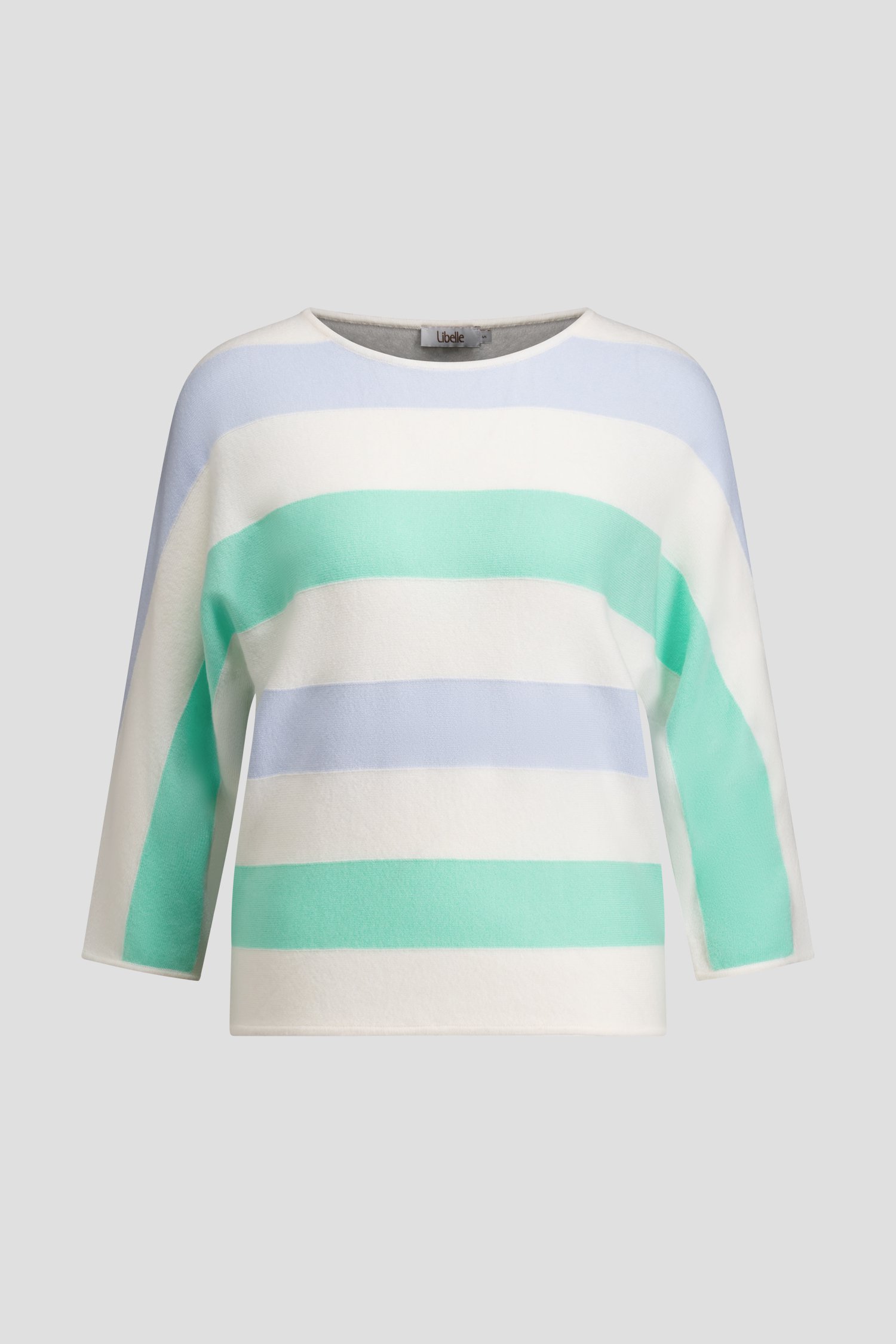 Photo produit 1 de Pull colorblock pastel avec laine de Libelle pour Femmes