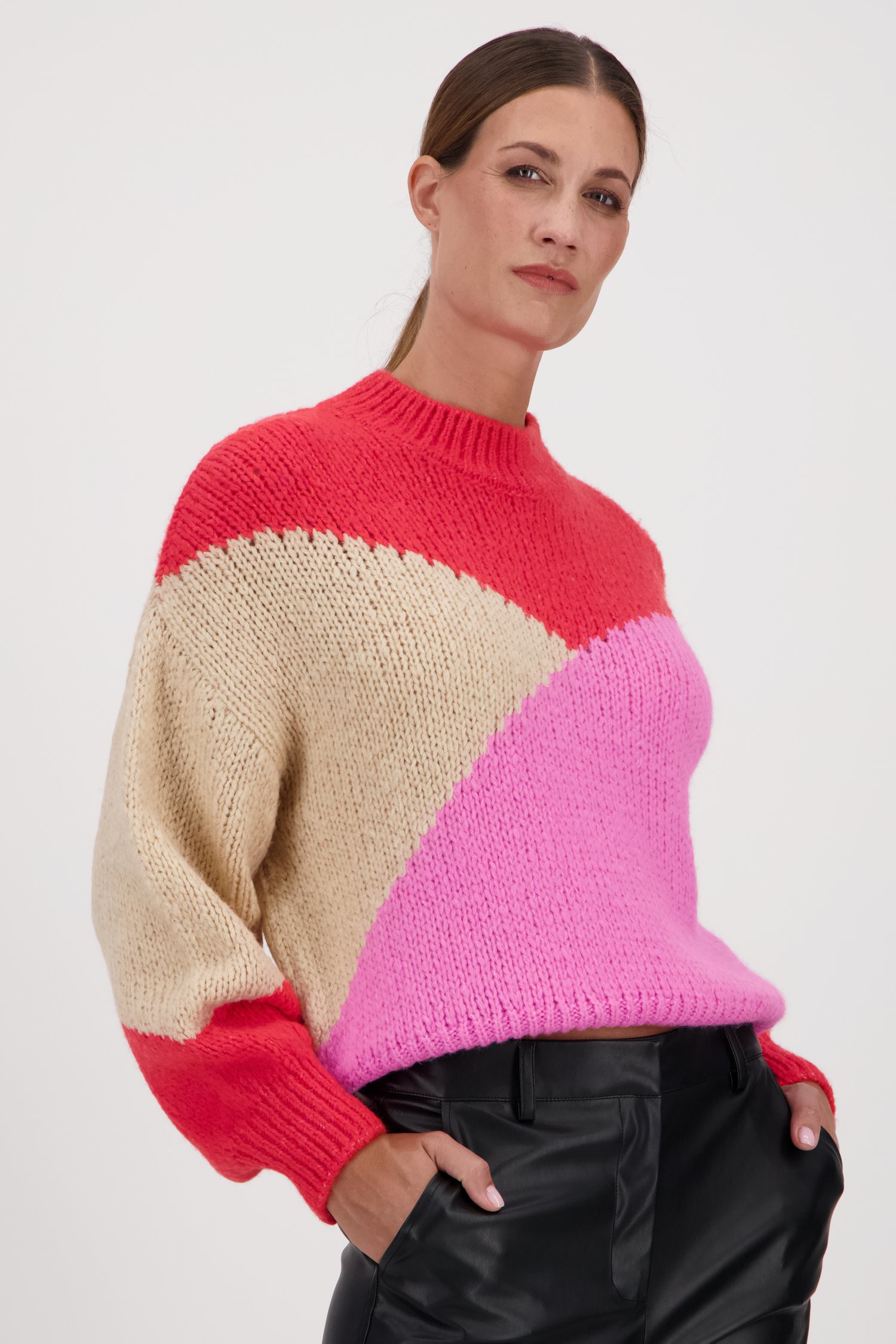 Pull doux avec color block de JDY pour Femmes
