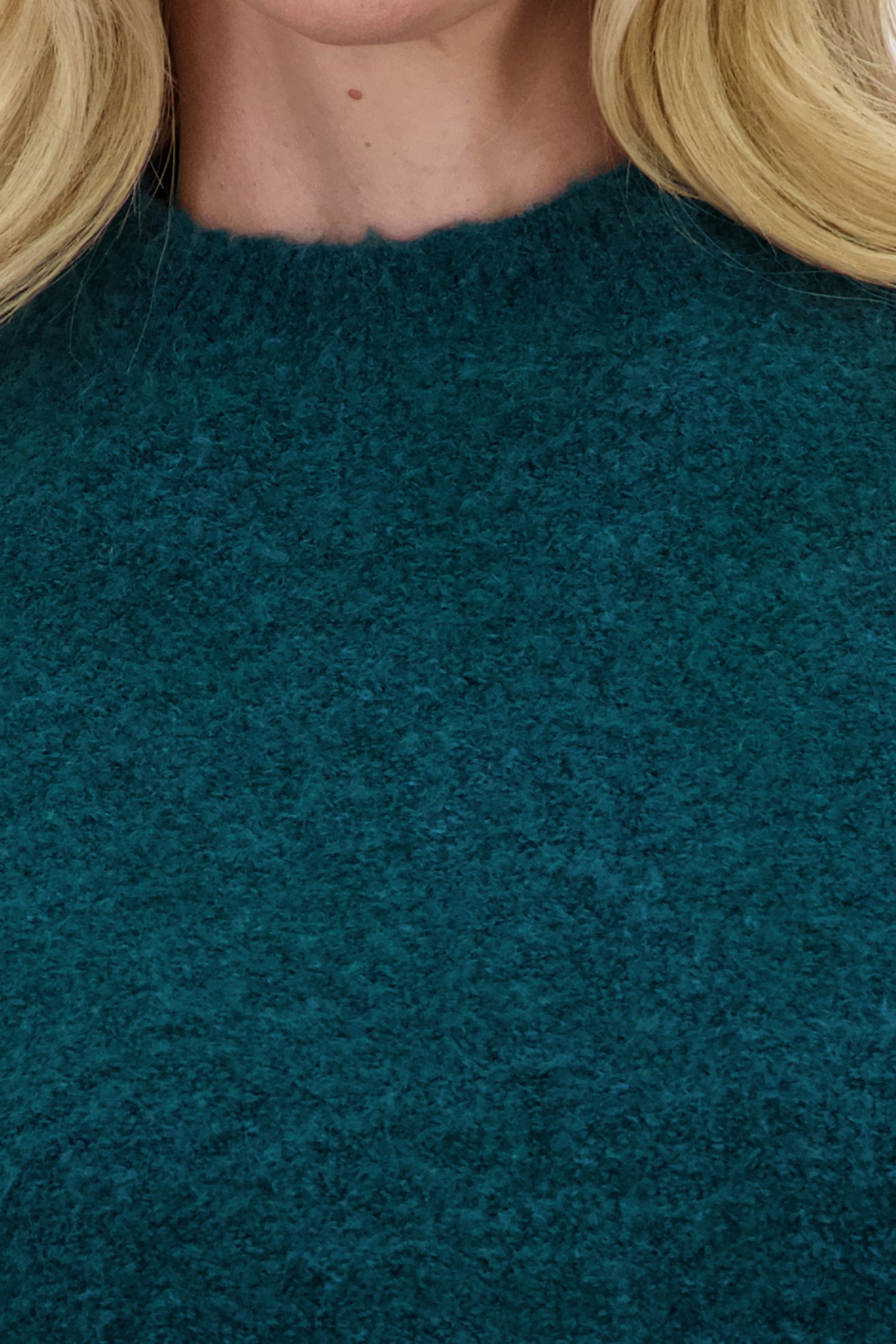 Pull doux bleu-vert	 de Claude Arielle pour Femmes