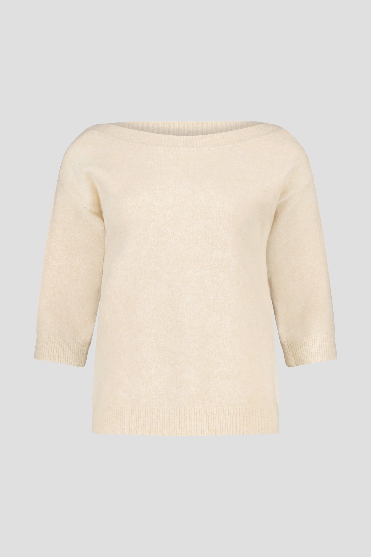 Pull doux écru à manches courtes de D'Auvry pour Femmes