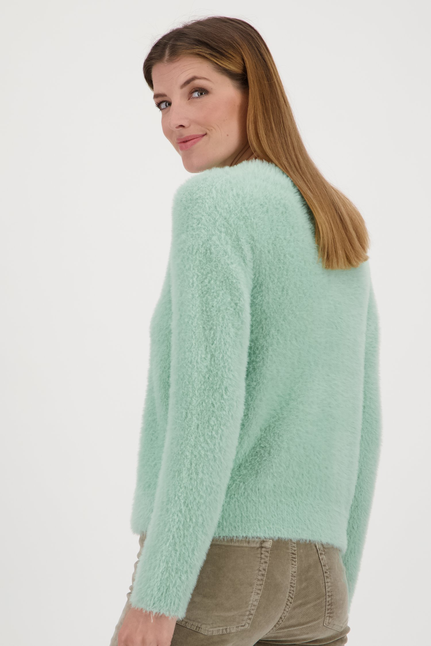 Pull doux, vert menthe de Opus pour Femmes