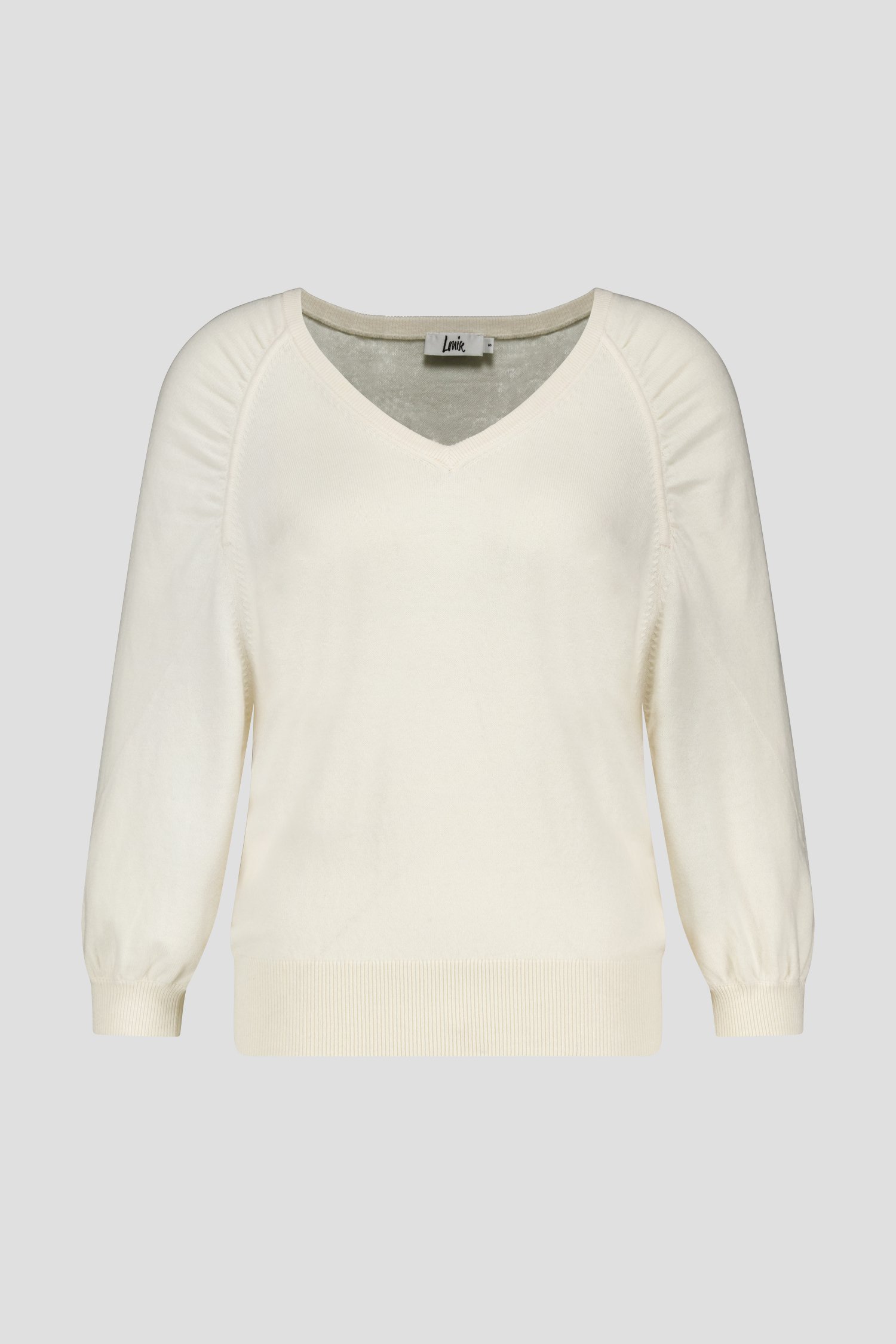 Pull écru à manches ballon	 de Louise pour Femmes