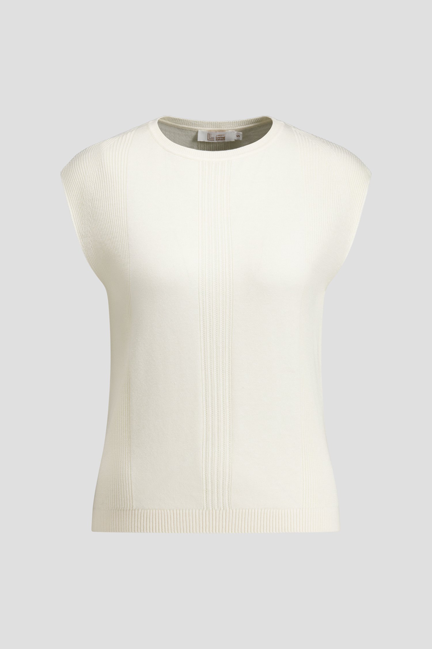 Photo produit 1 de Pull écru à manches courtes de Liberty Loving nature pour Femmes