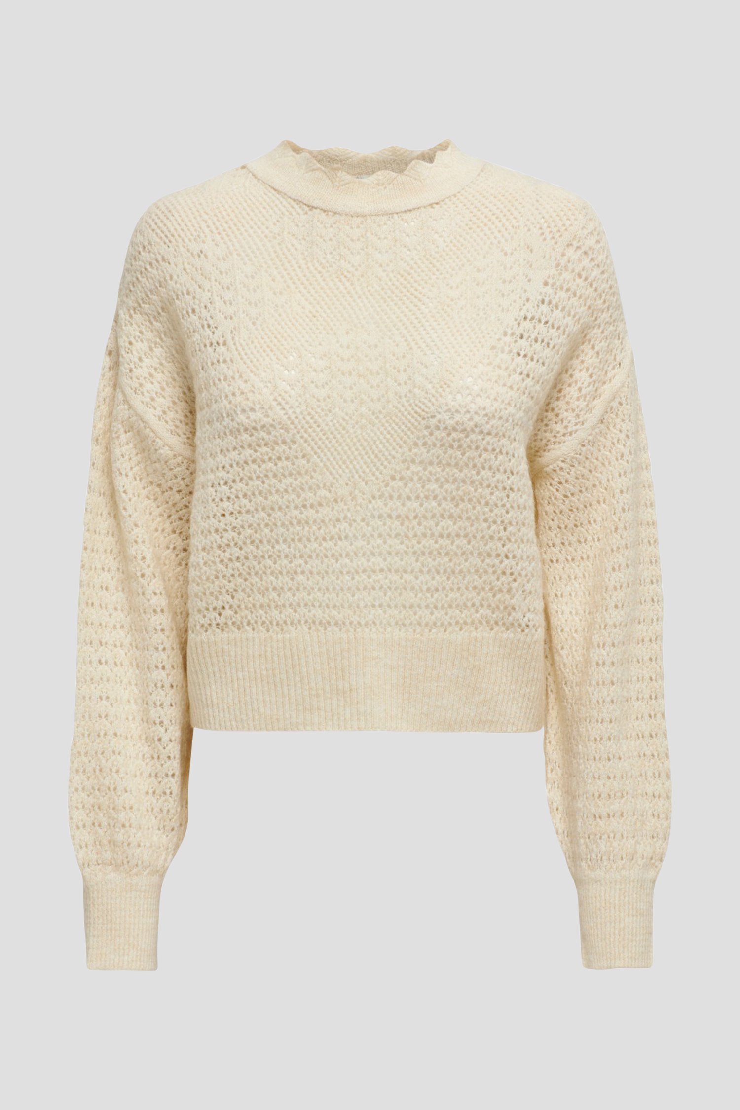Pull écru au motif de crochet fin de JDY pour Femmes