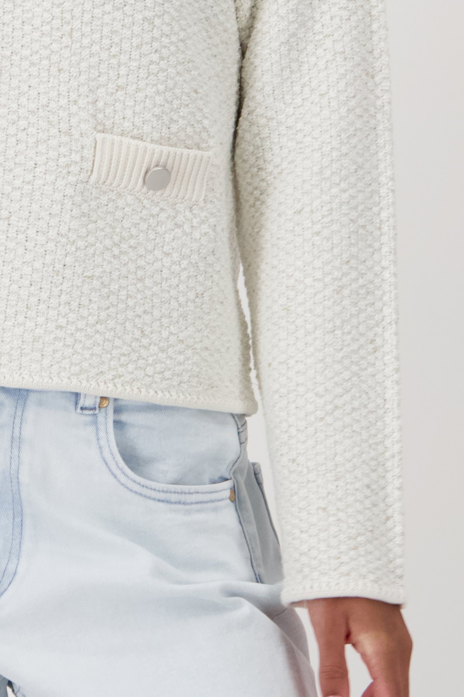 Pull écru en bouclette de Louise pour Femmes