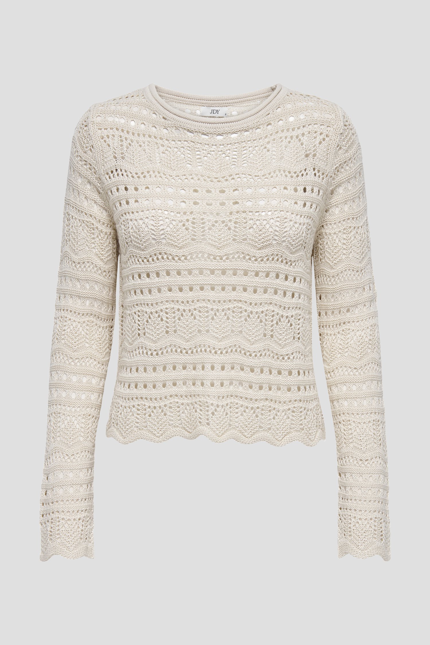 Pull en crochet beige de JDY pour Femmes