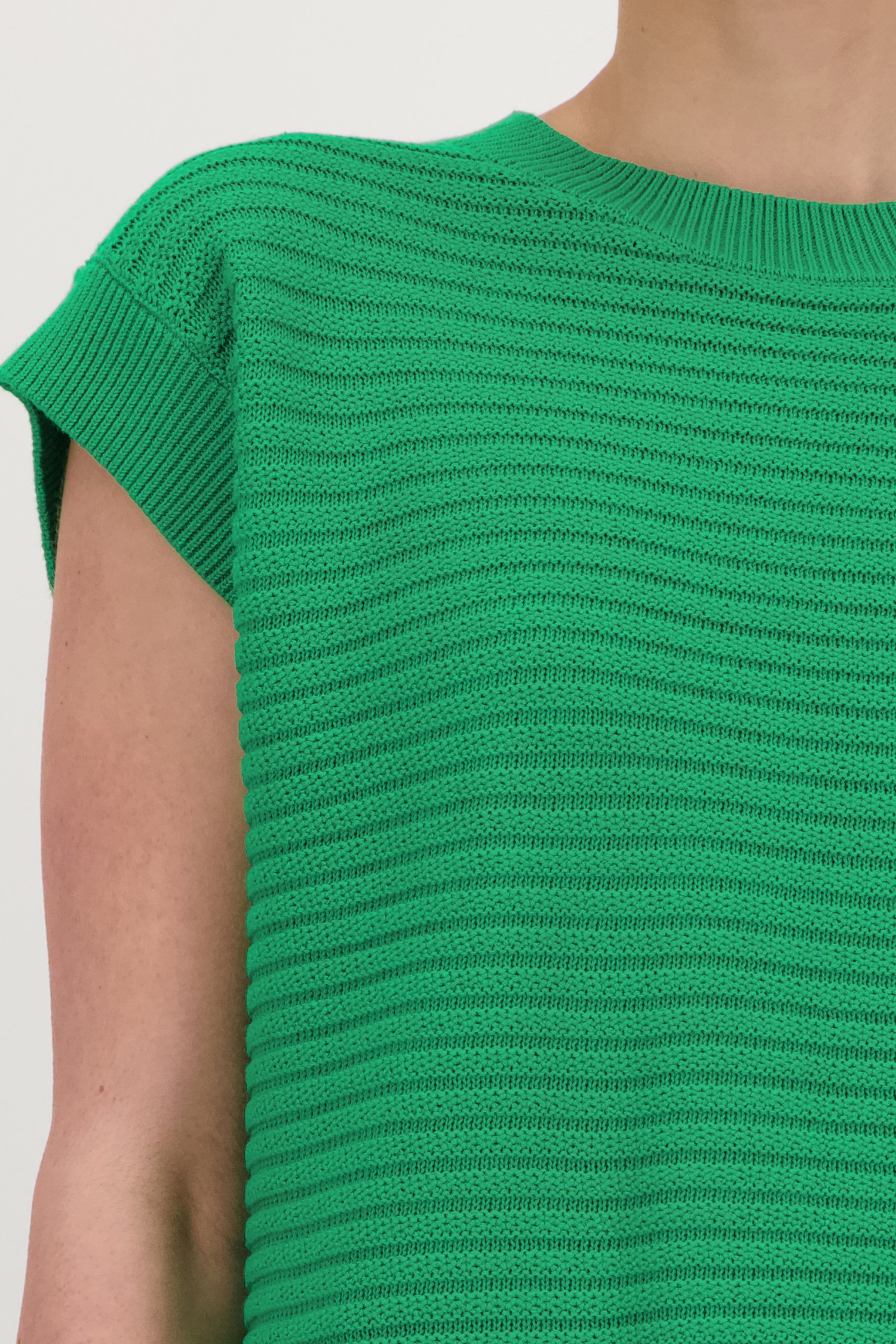 Pull en jersey sans manches vert de Liberty Island pour Femmes