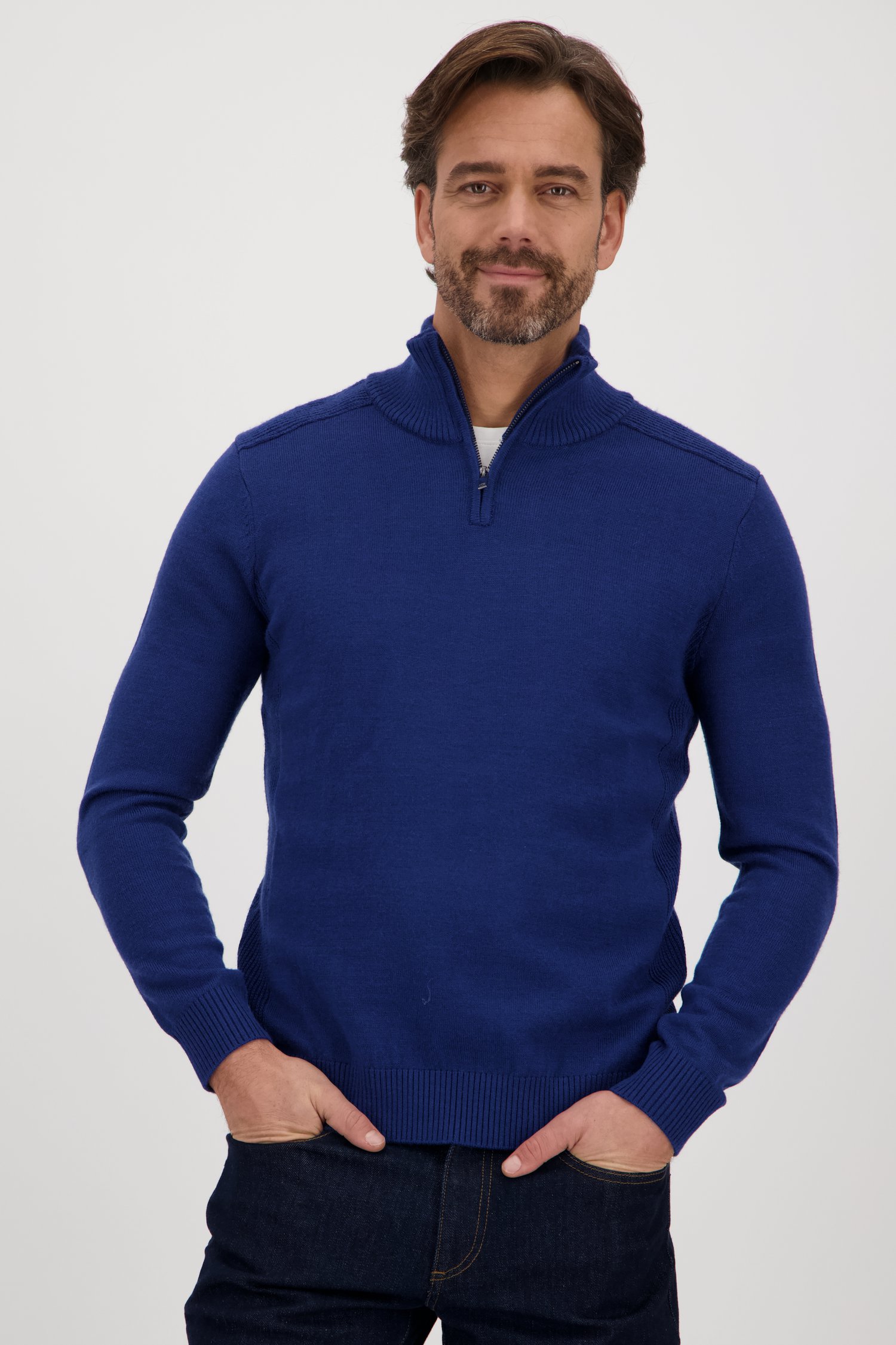Pull en laine bleu de Dansaert Blue pour Hommes