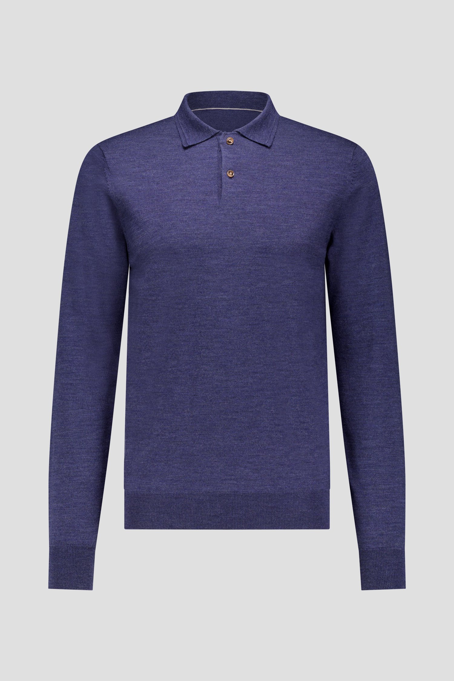 Photo produit 1 de Pull en laine bleu foncé à col de Upper East pour Hommes