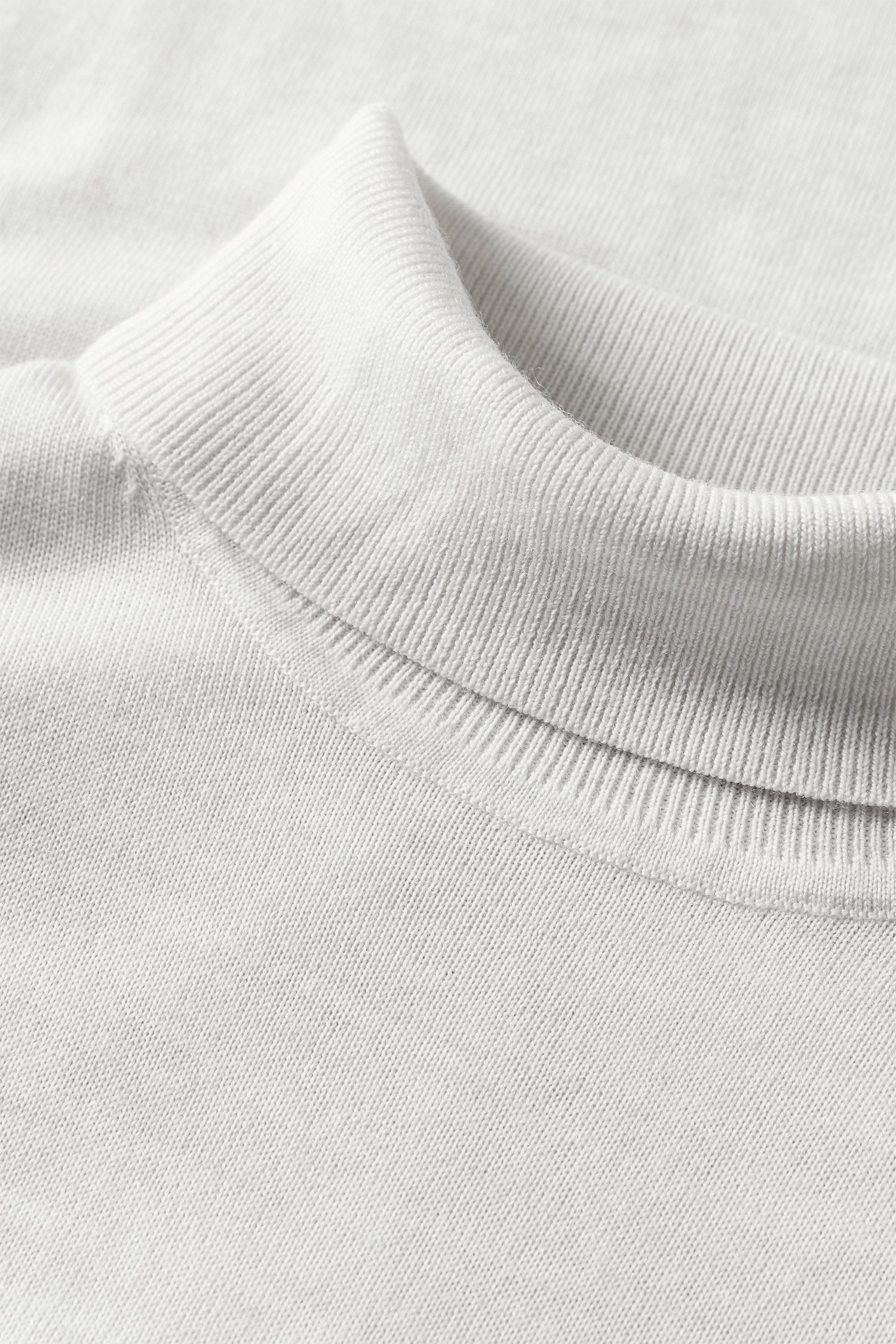 Photo produit 2 de Pull en laine écru à col roulé de Matinique pour Hommes