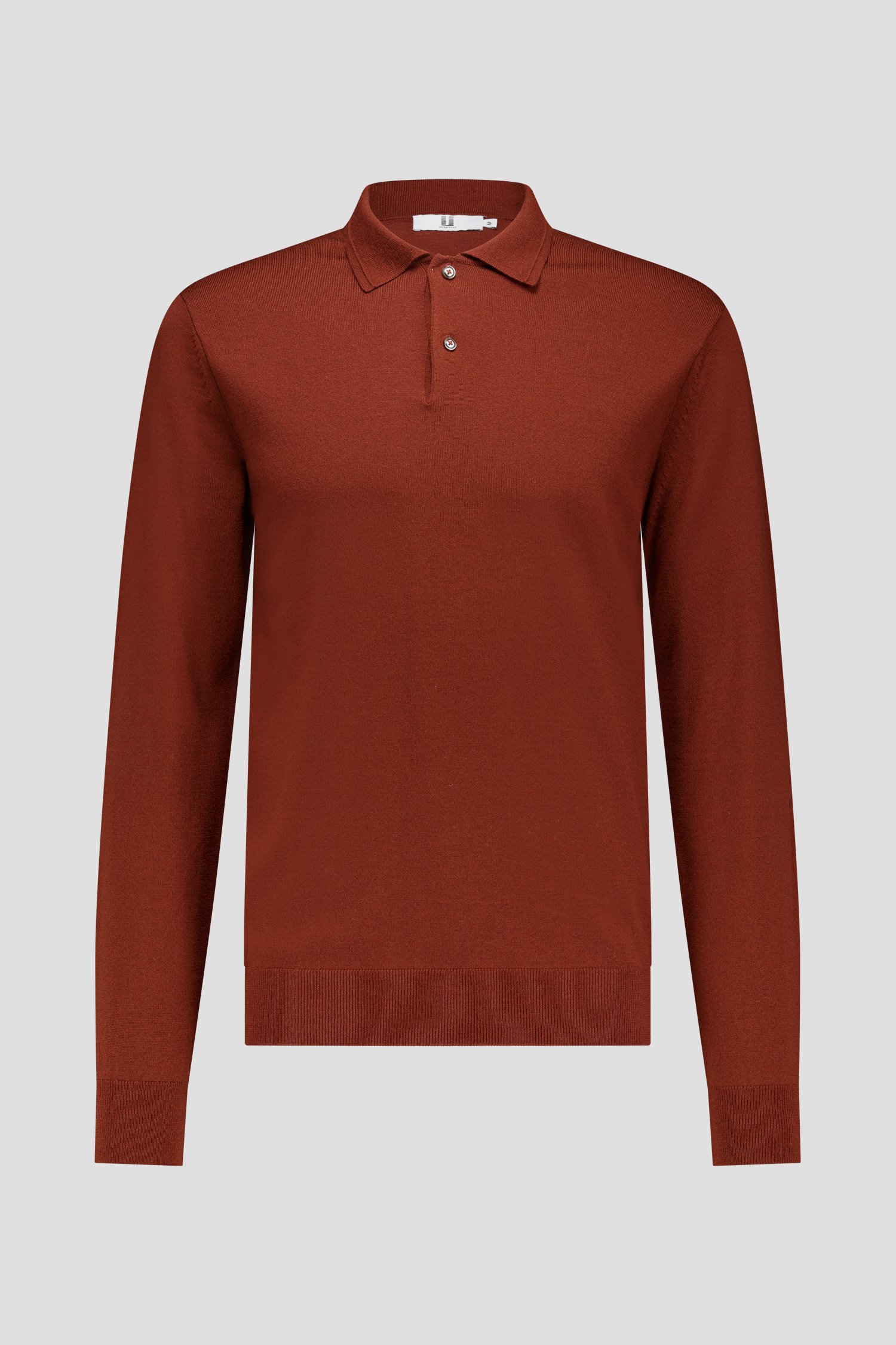 Photo produit 1 de Pull en laine marron à col de Upper East pour Hommes