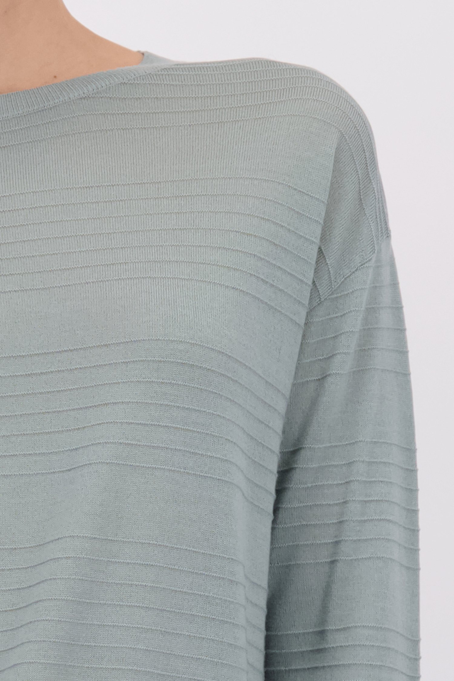 Détail de Pull en laine vert de Liberty Island pour Femmes