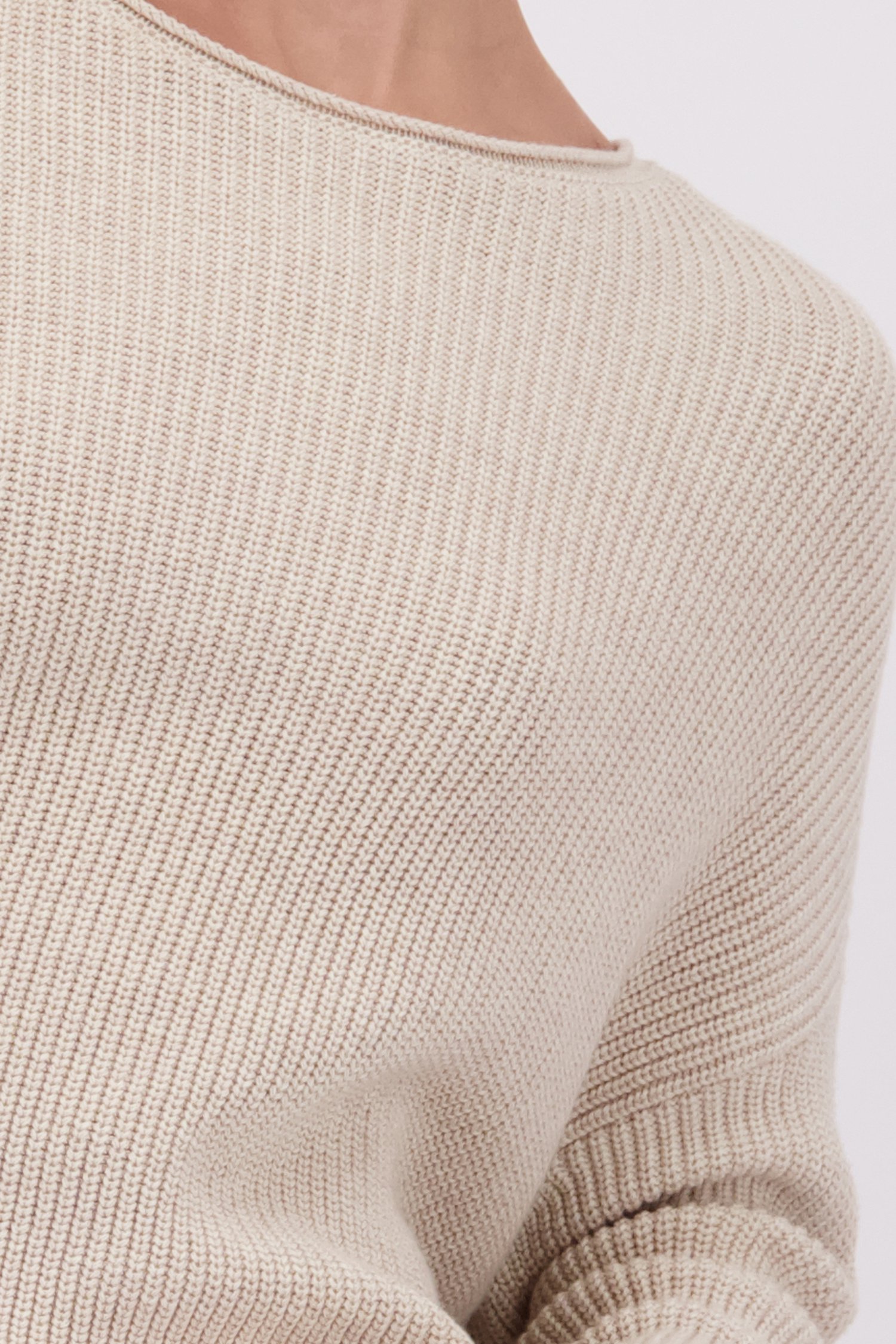 Détail de Pull en maille beige de Marc O'Polo pour Femmes
