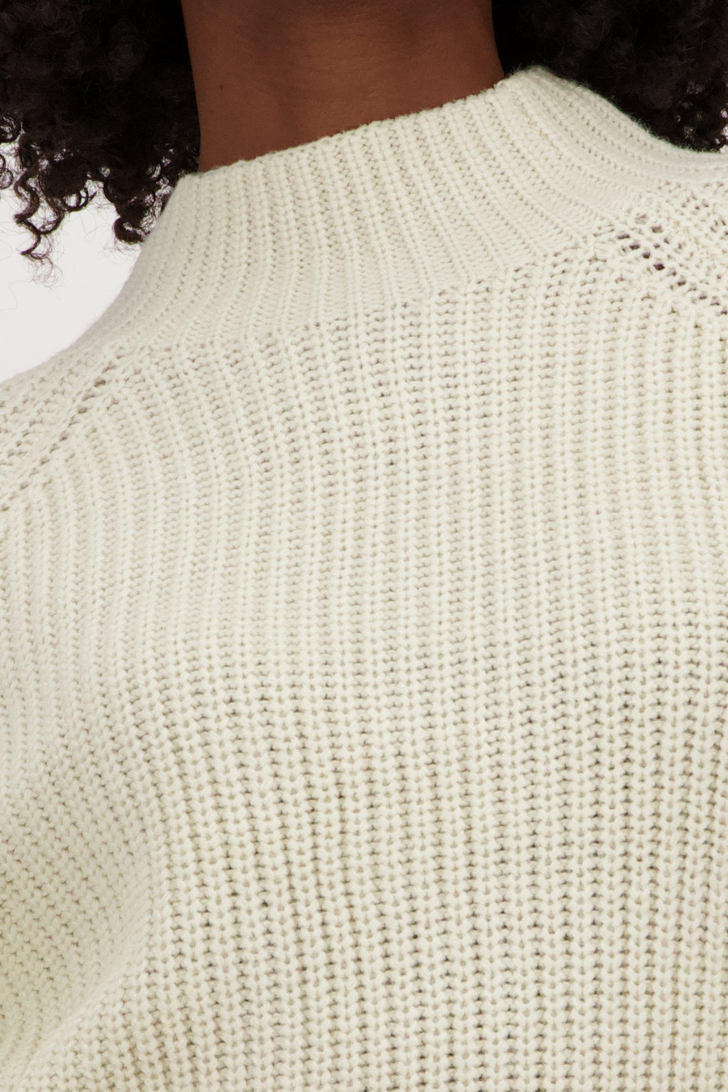 Pull en maille écru à manches amples de JDY pour Femmes