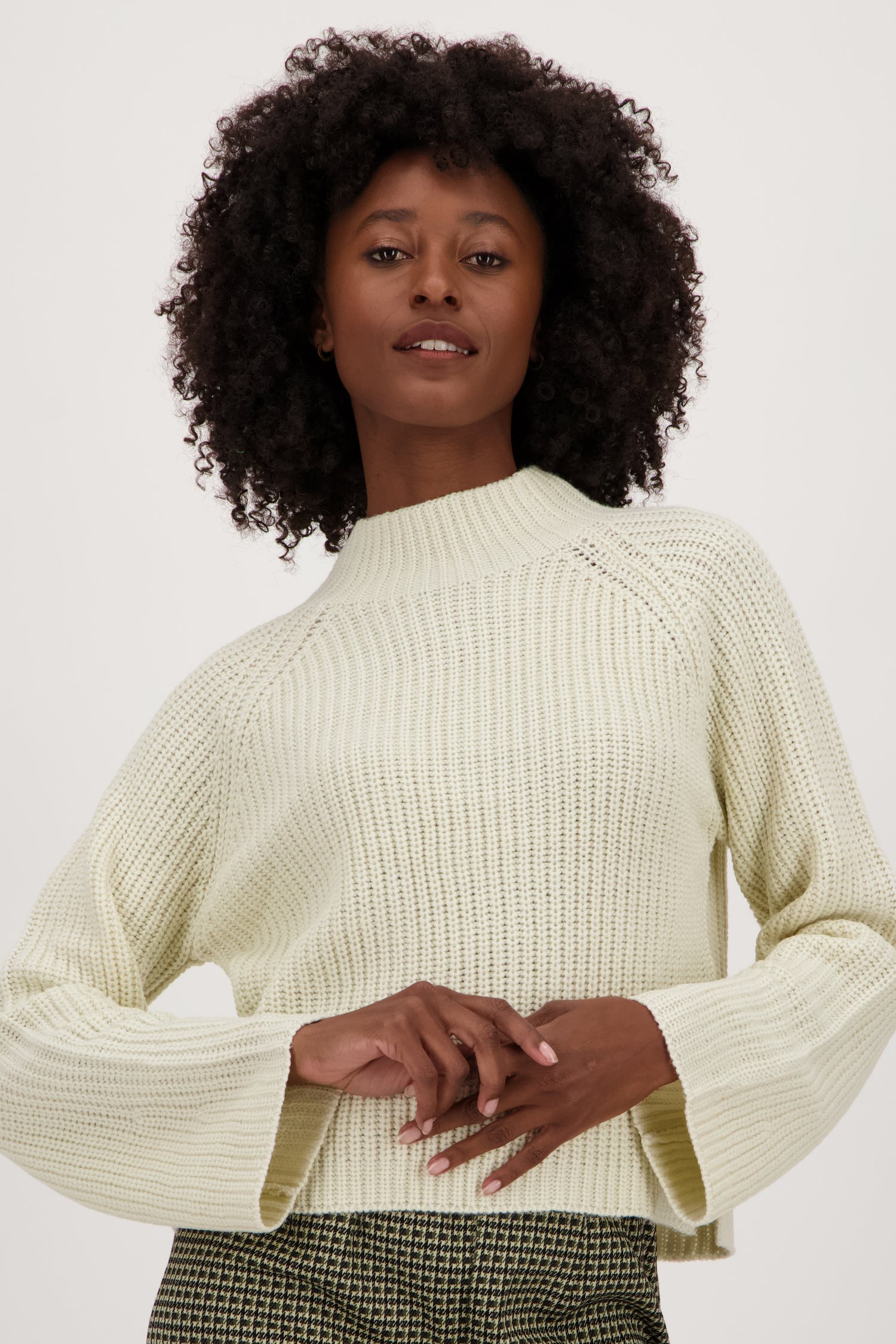 Pull en maille écru à manches amples de JDY pour Femmes