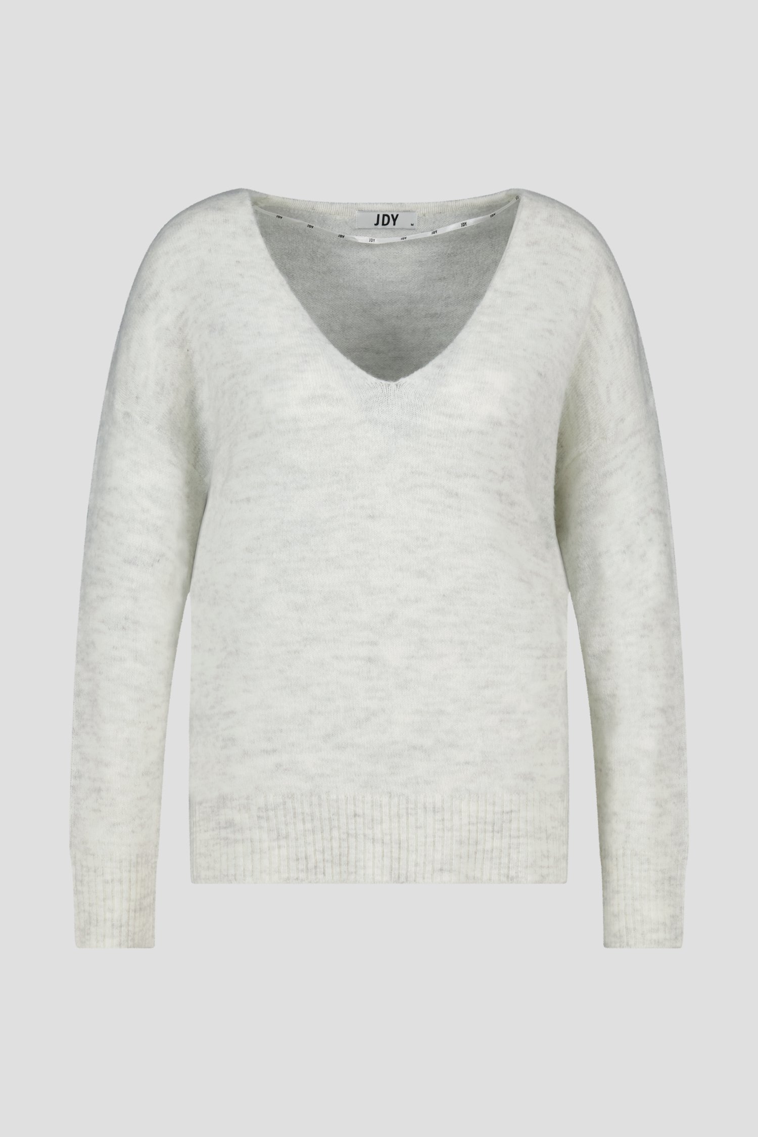Pull en maille écru avec encolure en V de JDY pour Femmes