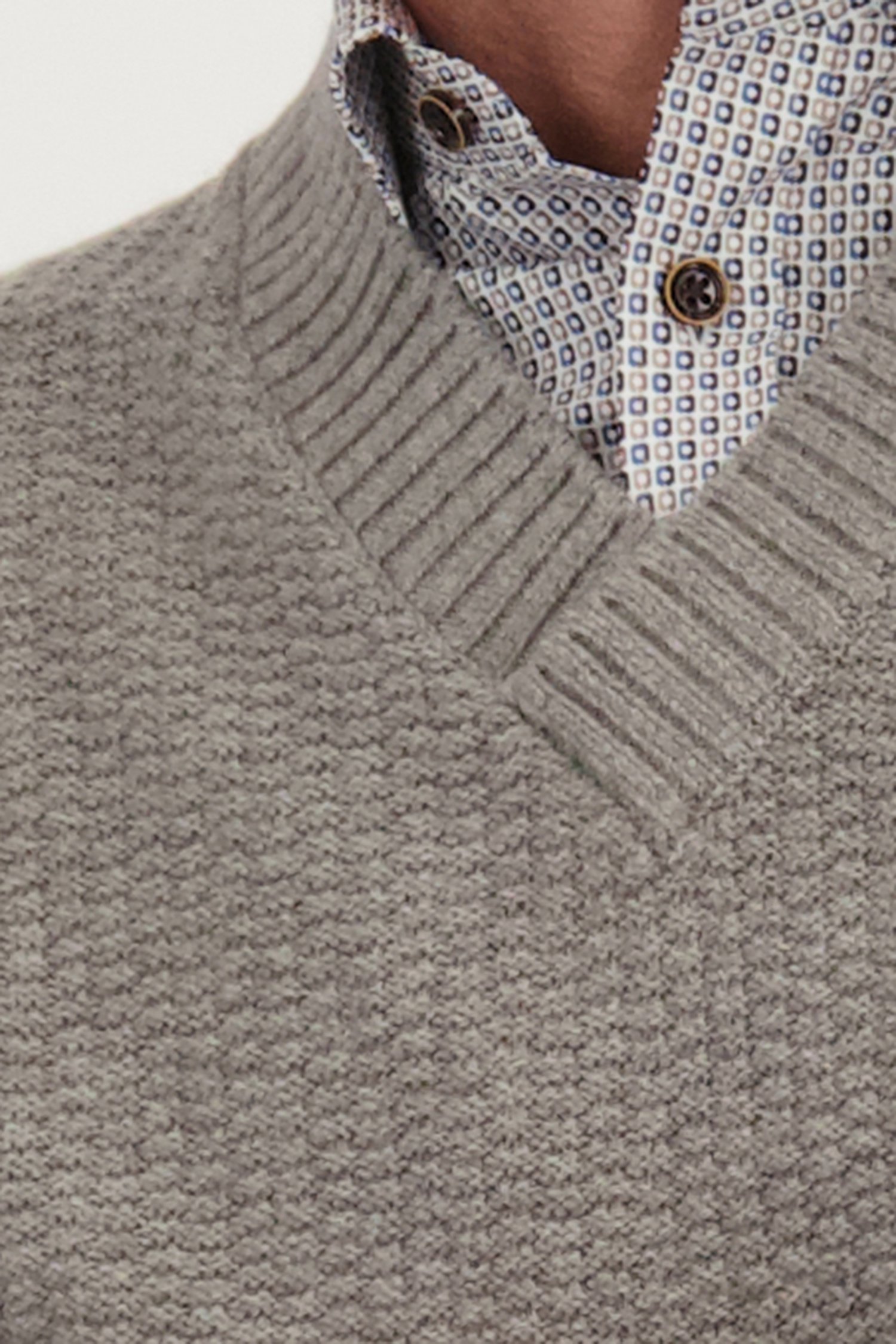 Pull en maille gris clair de Dansaert Blue pour Hommes
