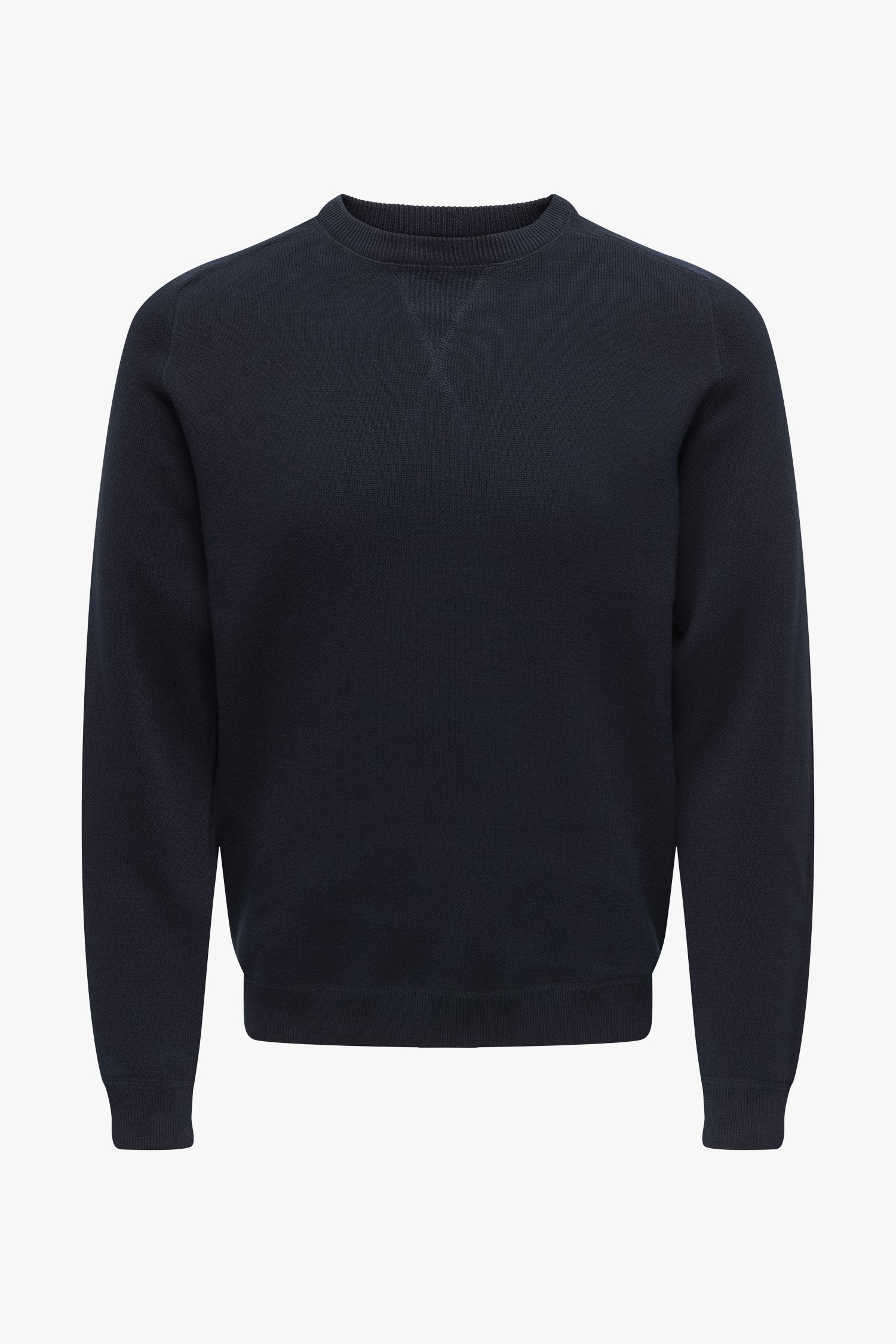 Pull en maille marine à col rond de ONLY & SONS pour Hommes