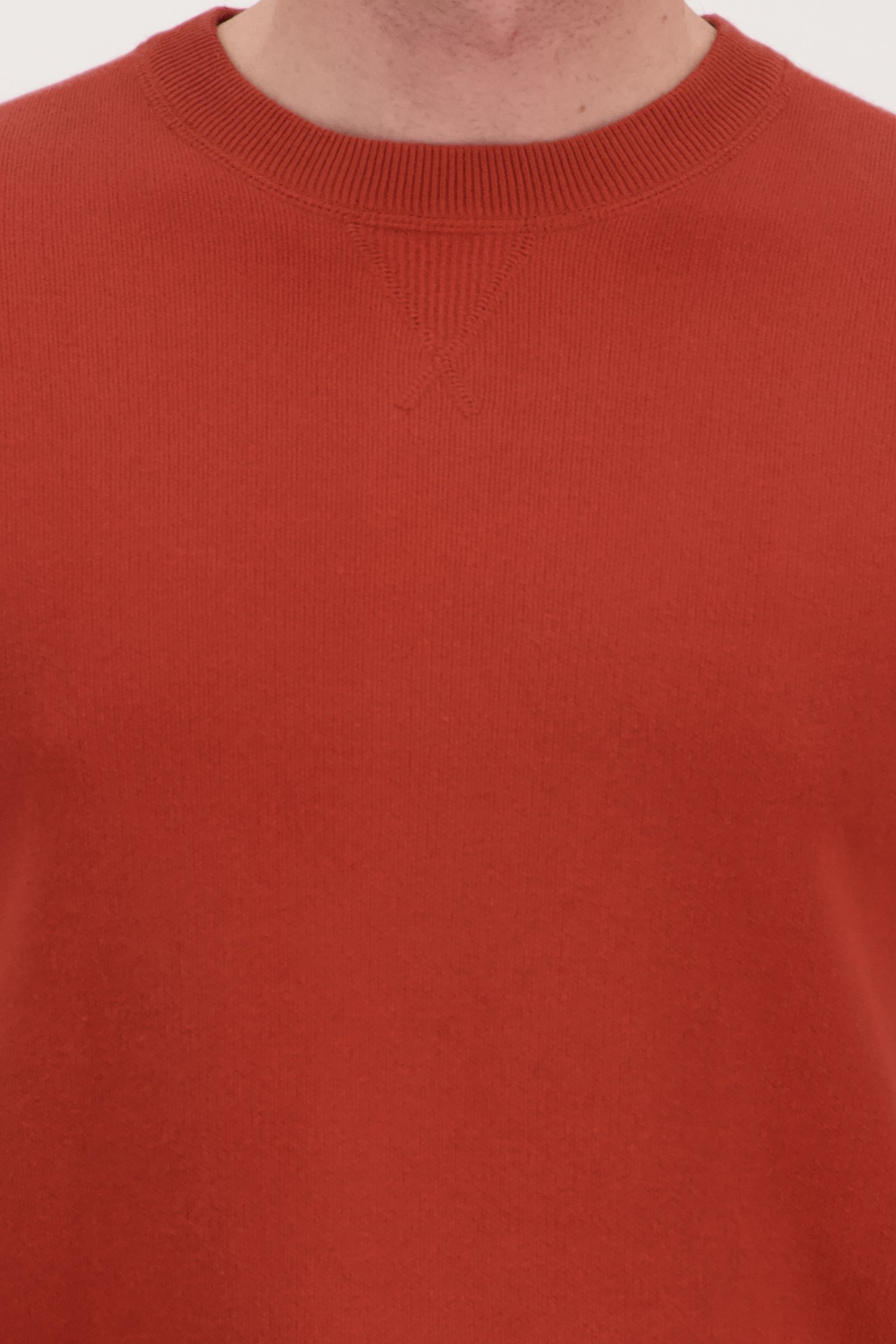 Pull en maille orange de BlueFields pour Hommes