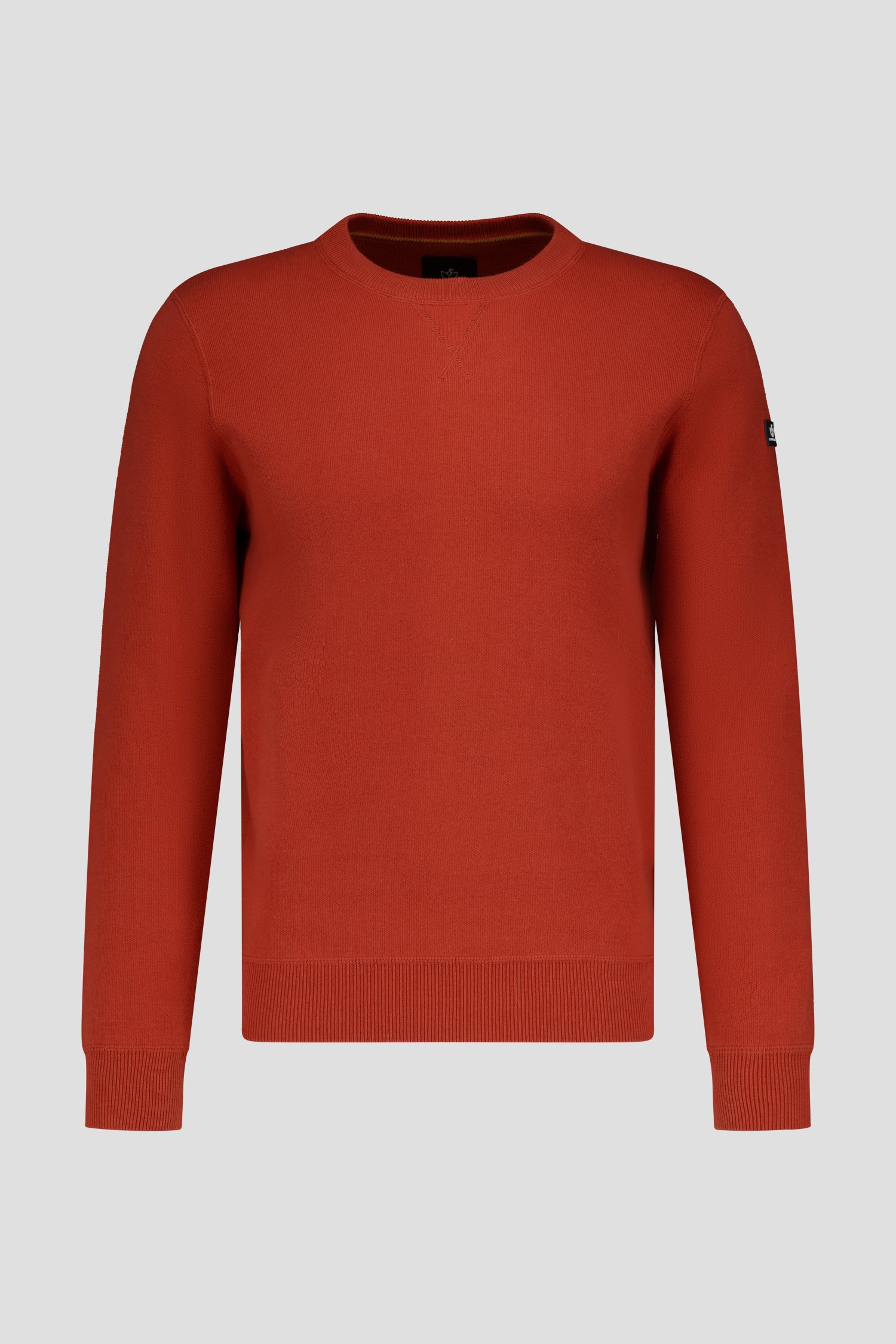 Pull en maille orange de BlueFields pour Hommes