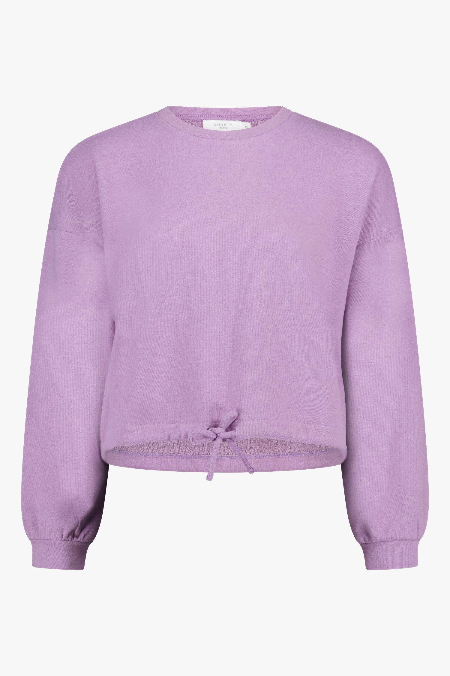 Pull en tissu sweat-shirt violet clair de Liberty Island pour Femmes