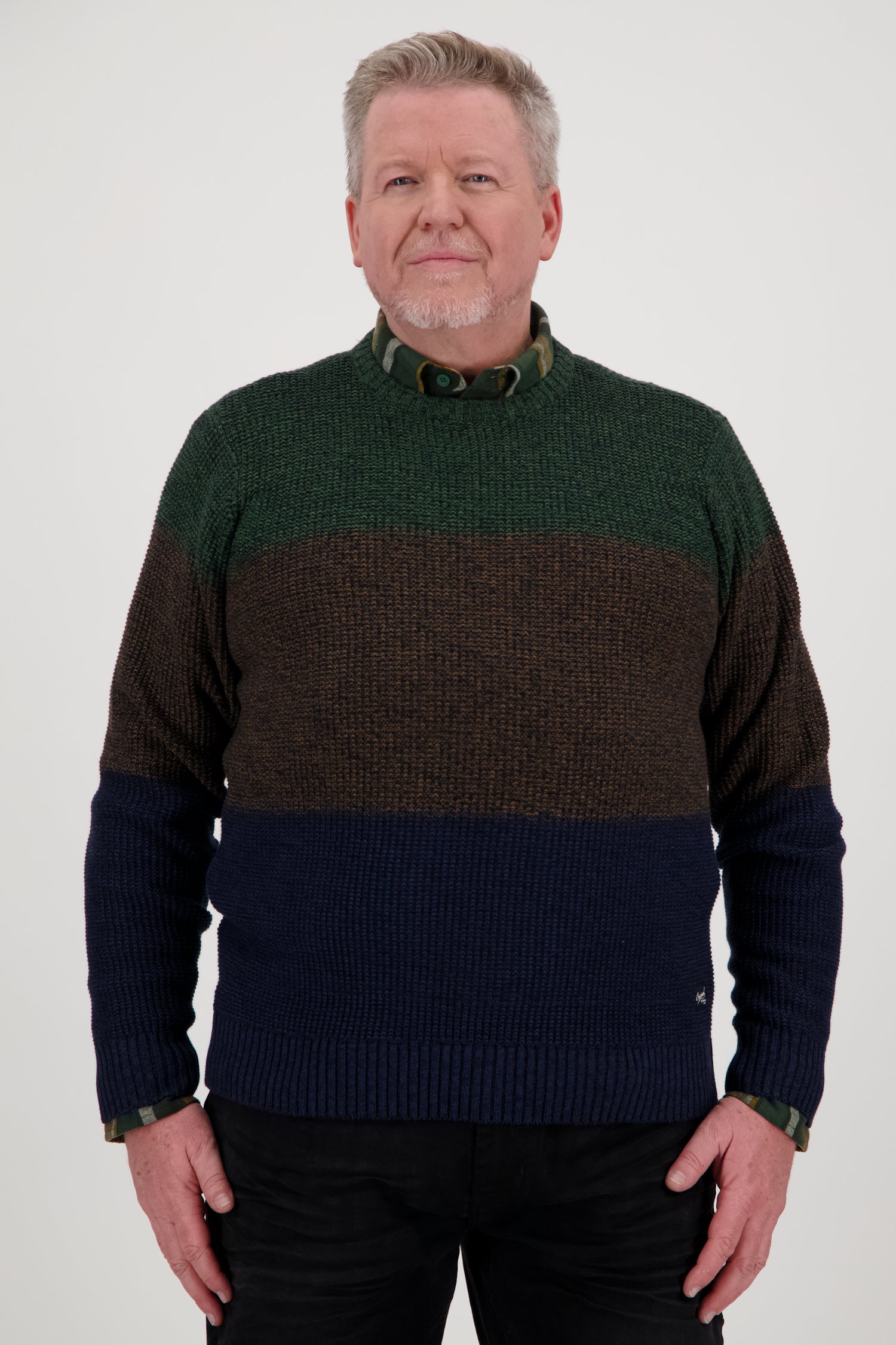 Pull en tricot avec motif rayé de Jefferson pour Hommes
