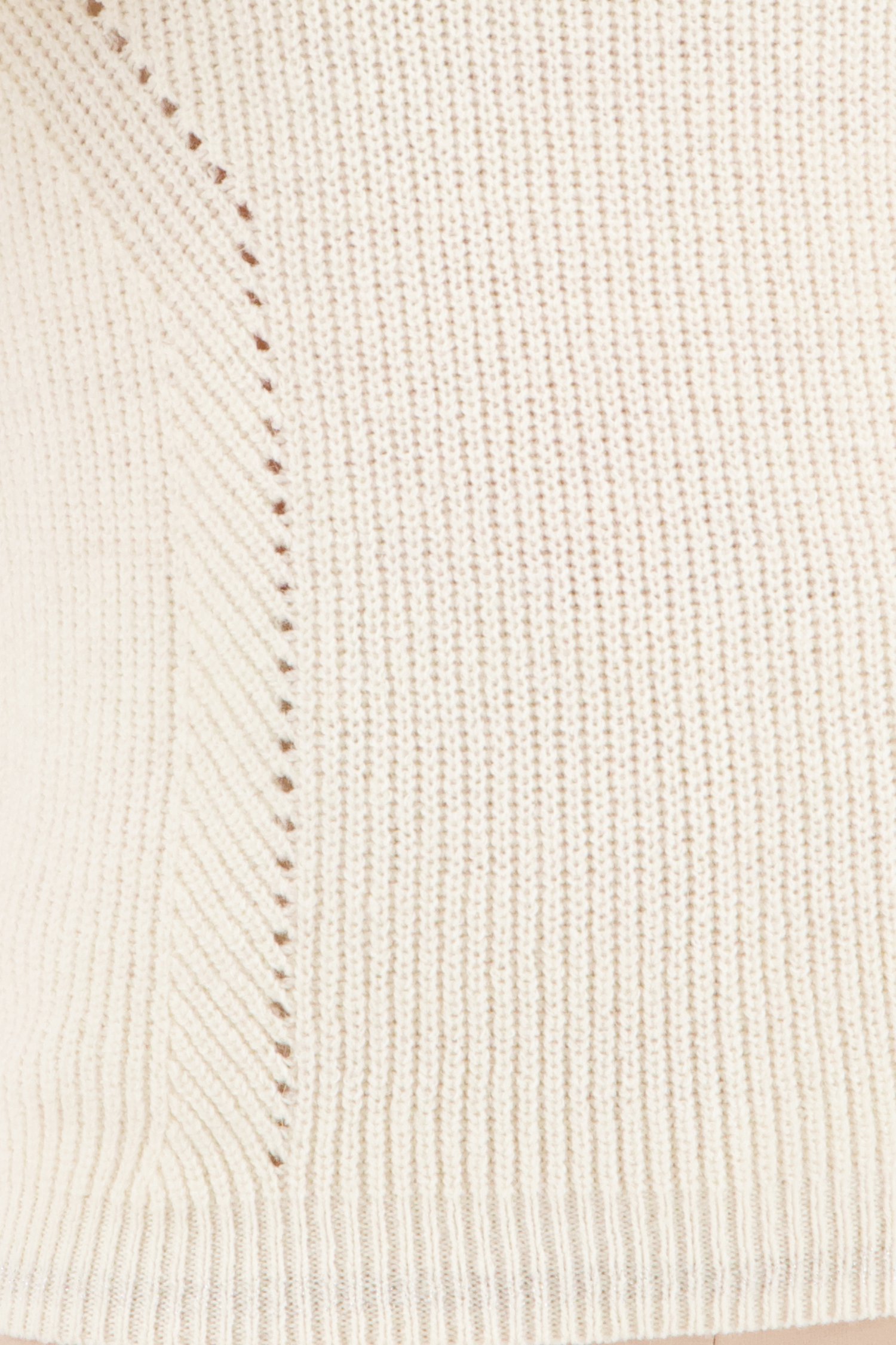 Pull en tricot écru de Diane Laury pour Femmes