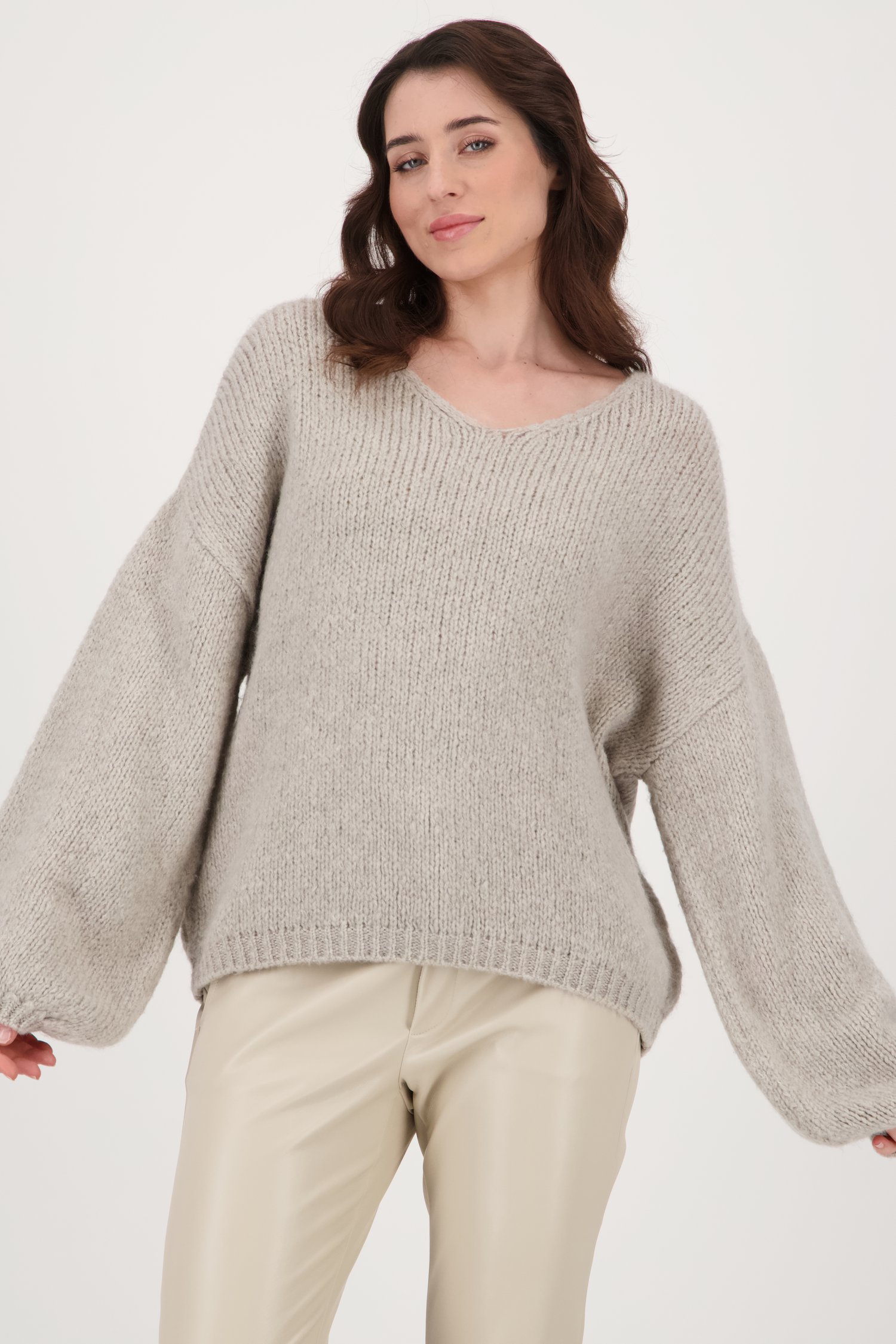 Pull en tricot gris - Réversible de JDY pour Femmes