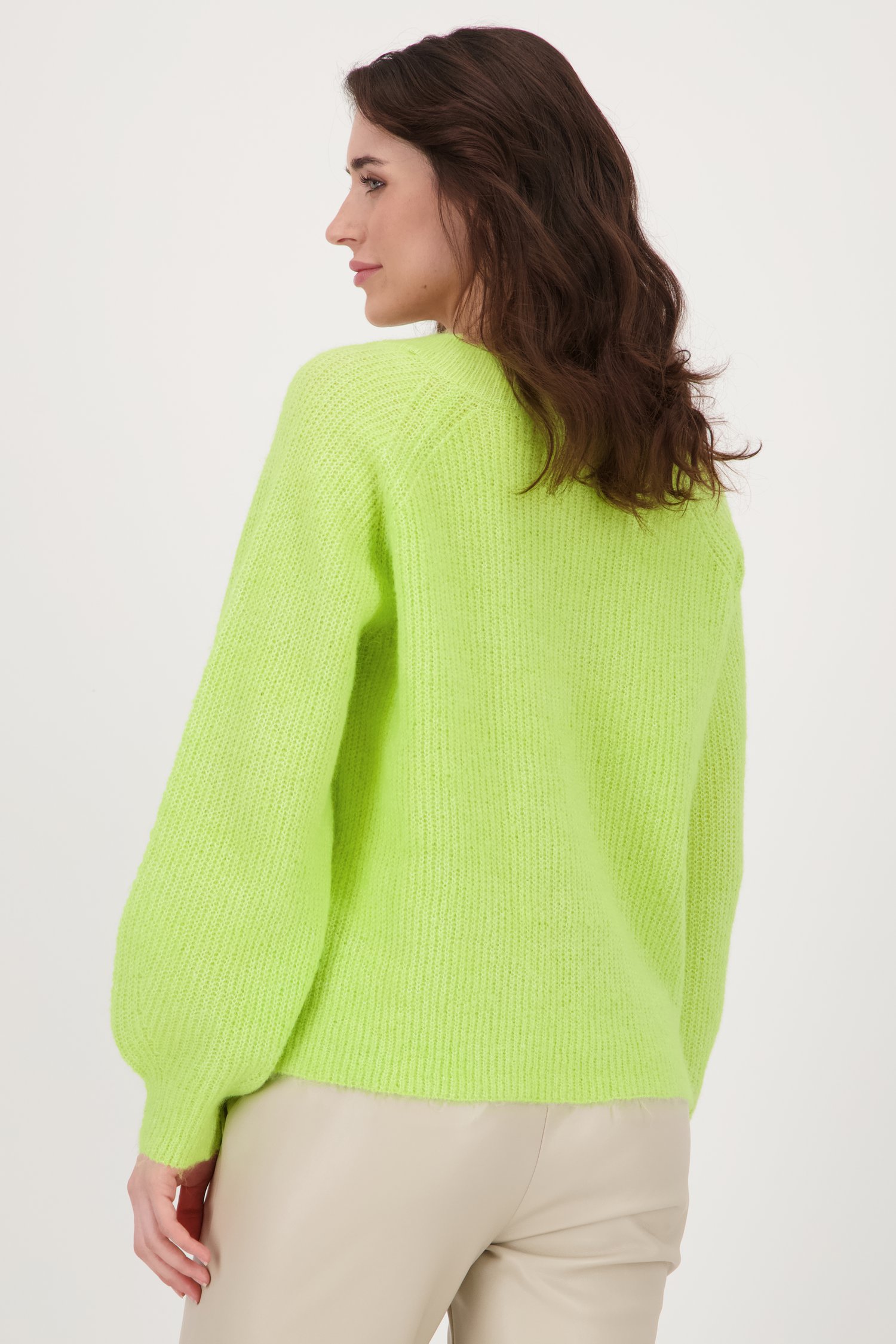 Pull en tricot vert clair avec encolure en V de JDY pour Femmes