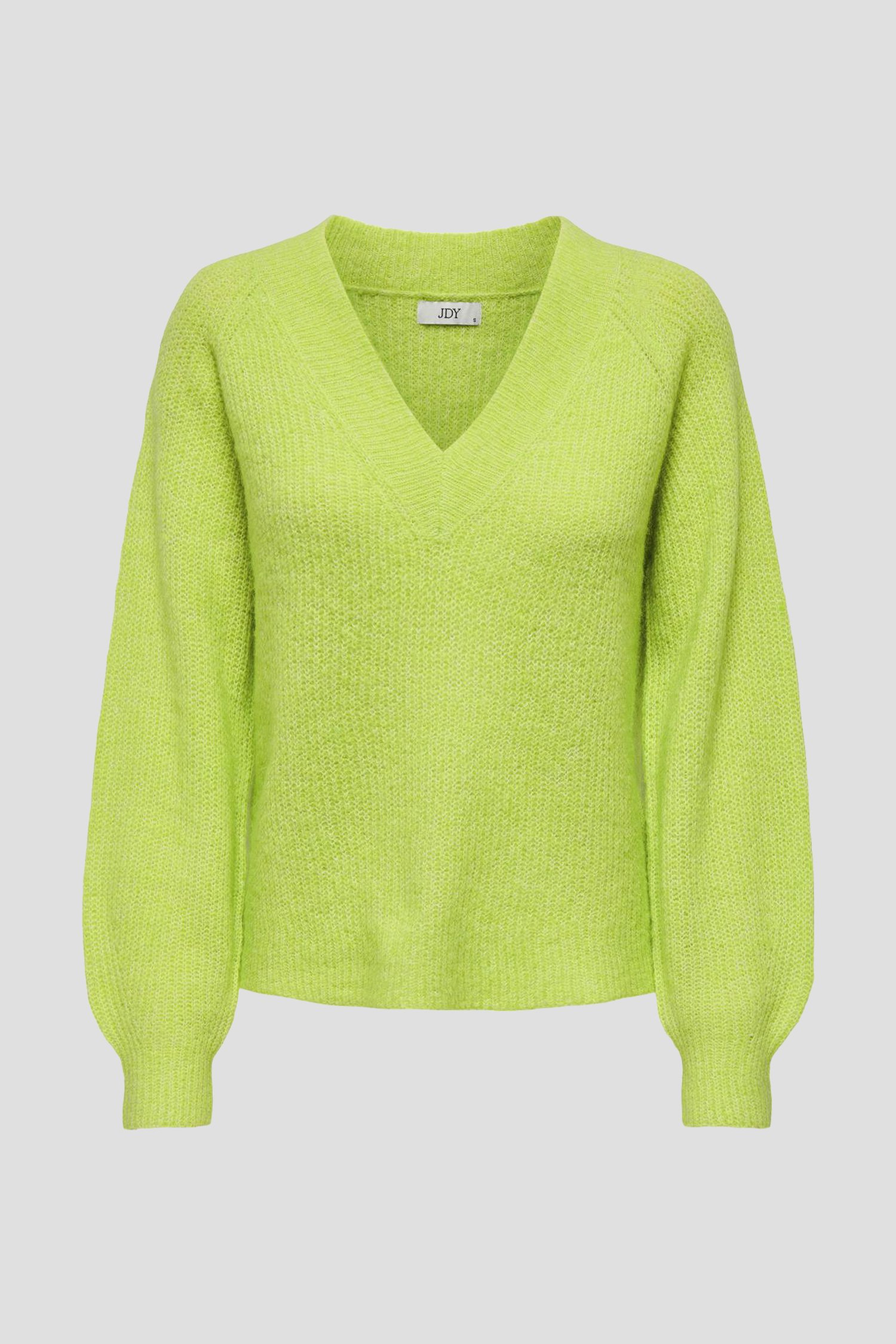 Pull en tricot vert clair avec encolure en V de JDY pour Femmes