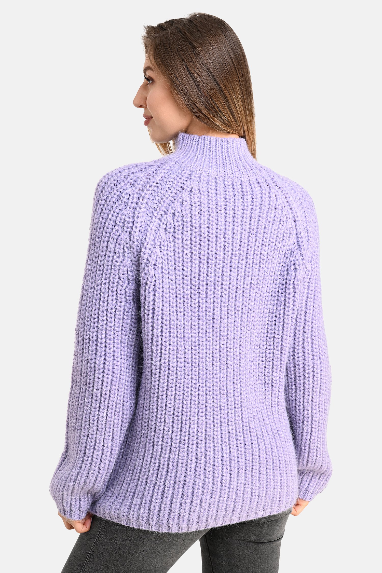 Pull en tricot violet clair de Bicalla pour Femmes