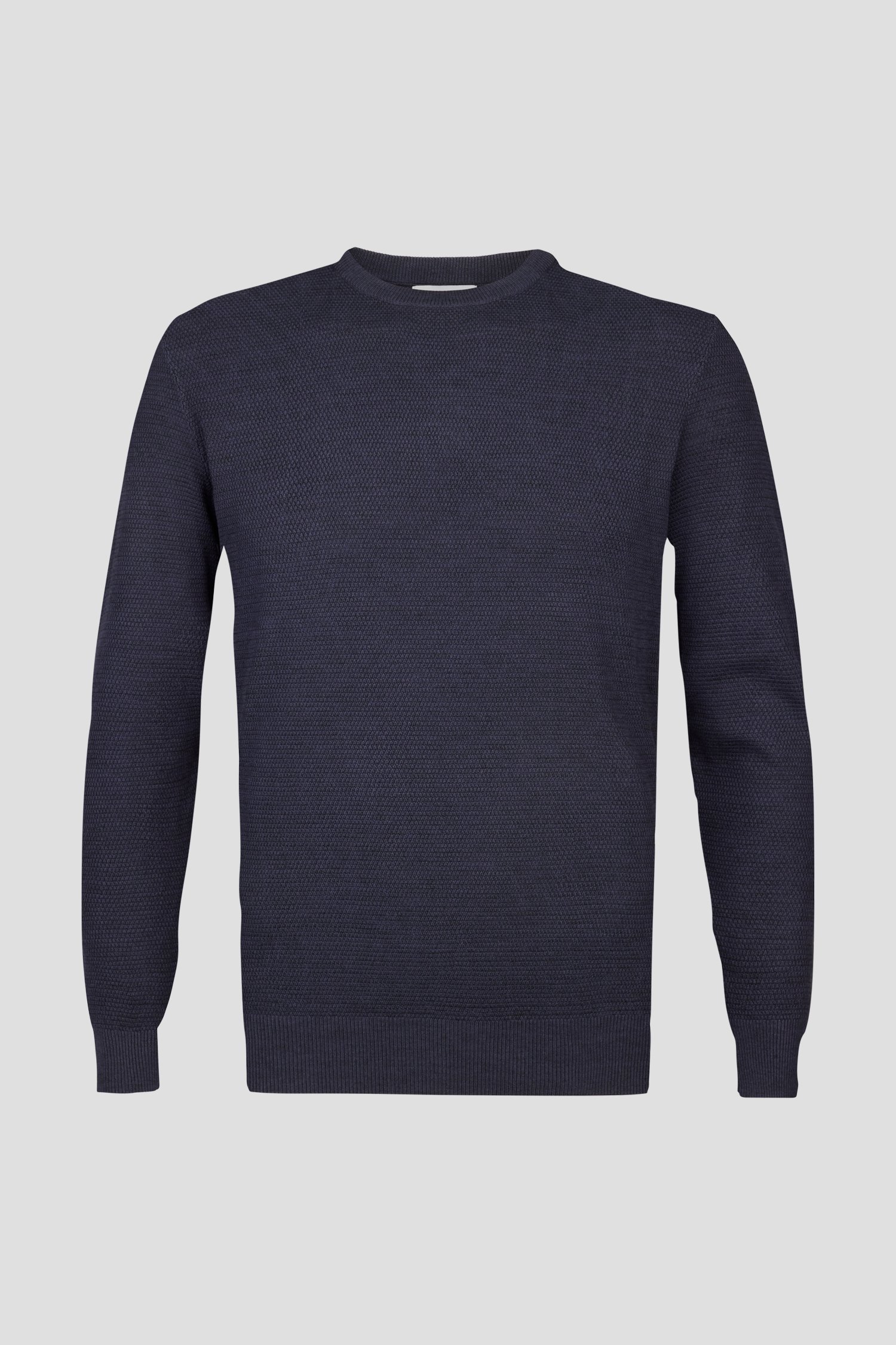 Pull fin bleu foncé	 de Michaelis pour Hommes