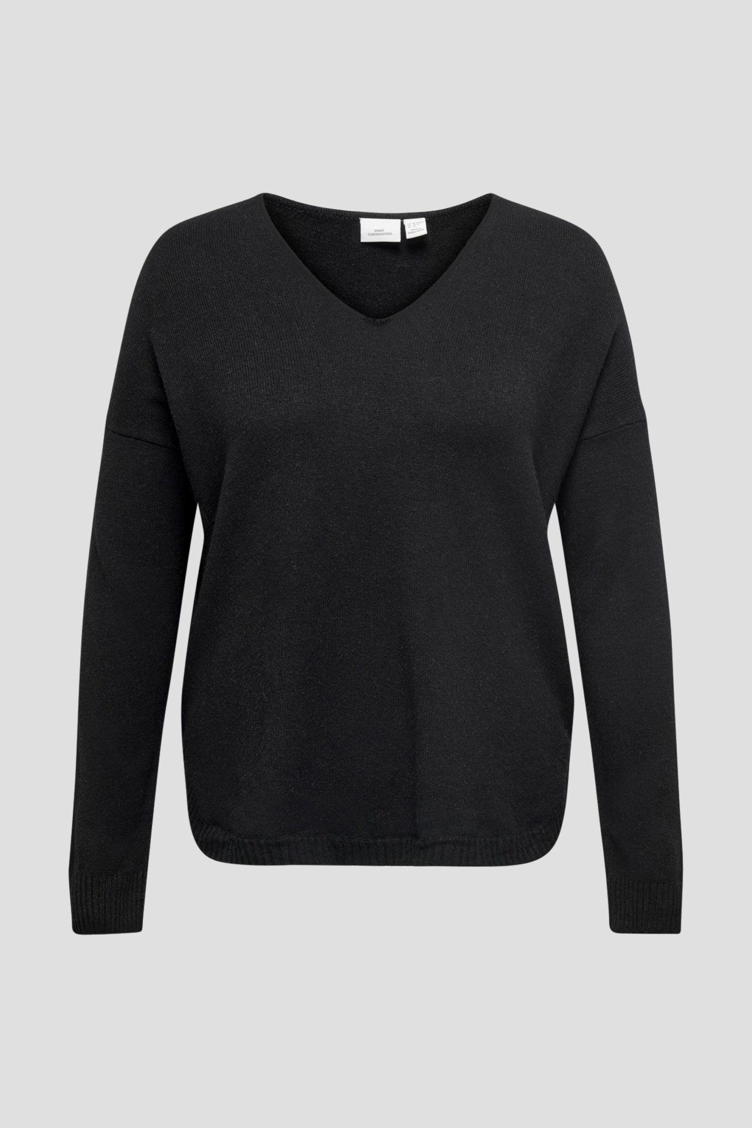 Pull fin noir	 de Only Carmakoma pour Femmes
