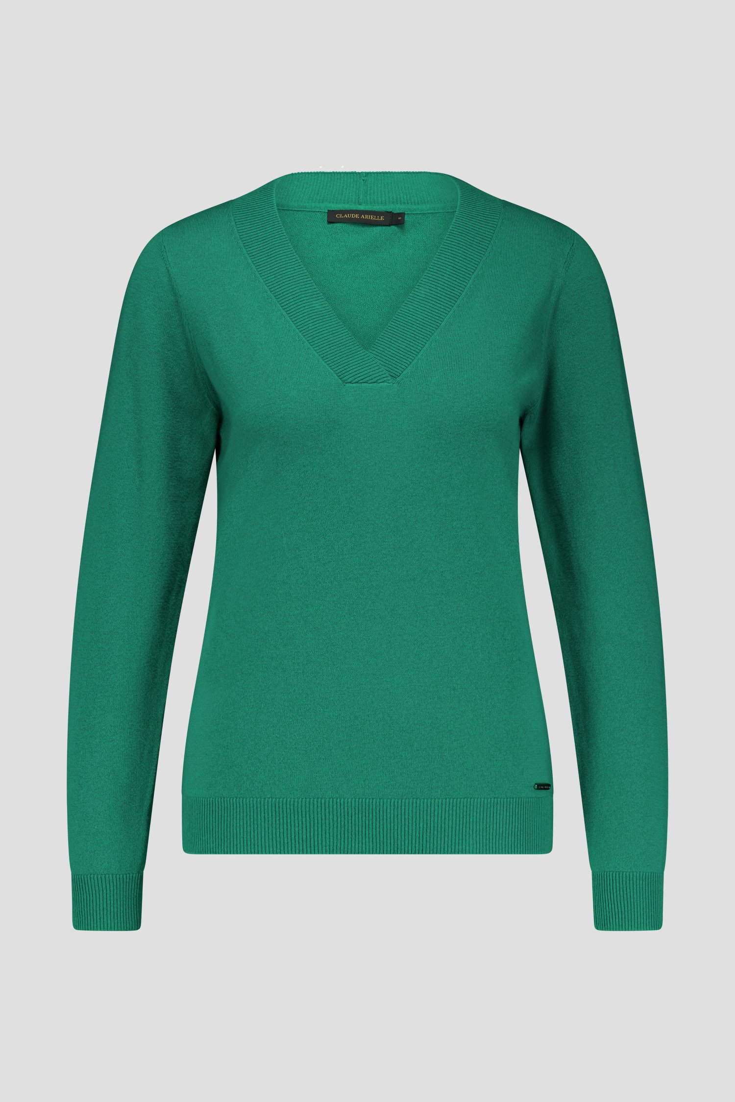 Pull fin vert de Claude Arielle pour Femmes