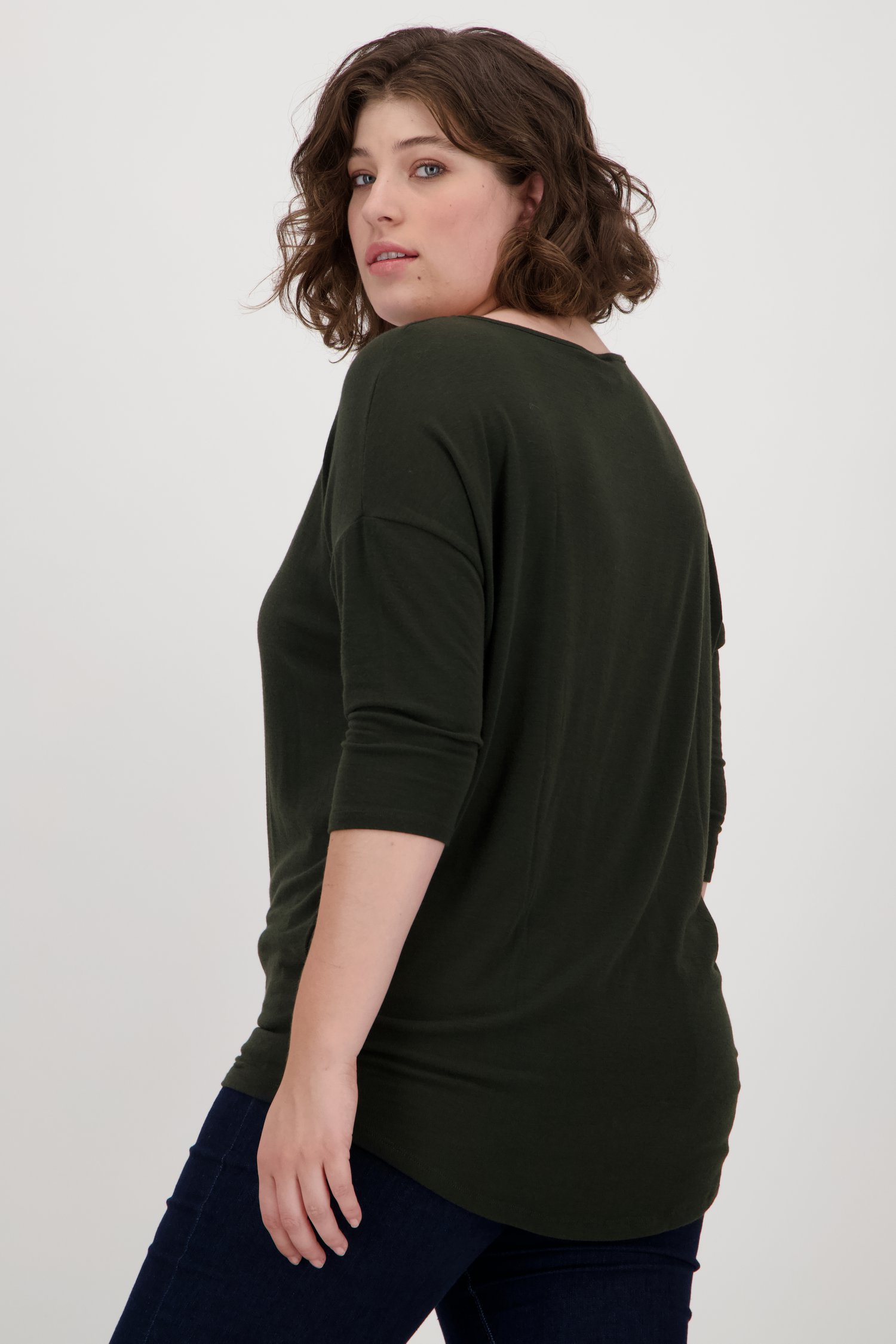 Pull fin vert foncé de Only Carmakoma pour Femmes