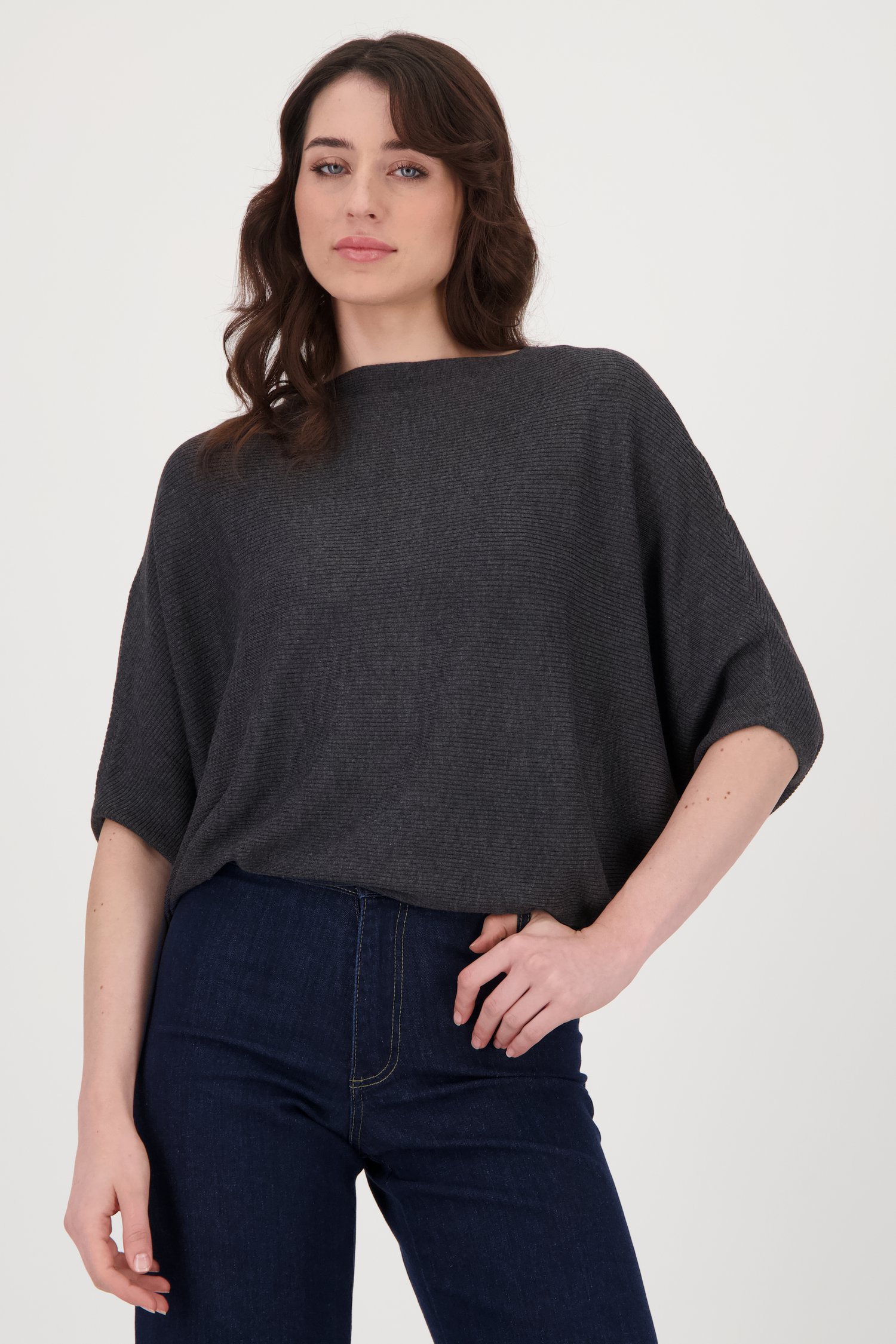 Pull gris à manches chauve-souris de JDY pour Femmes