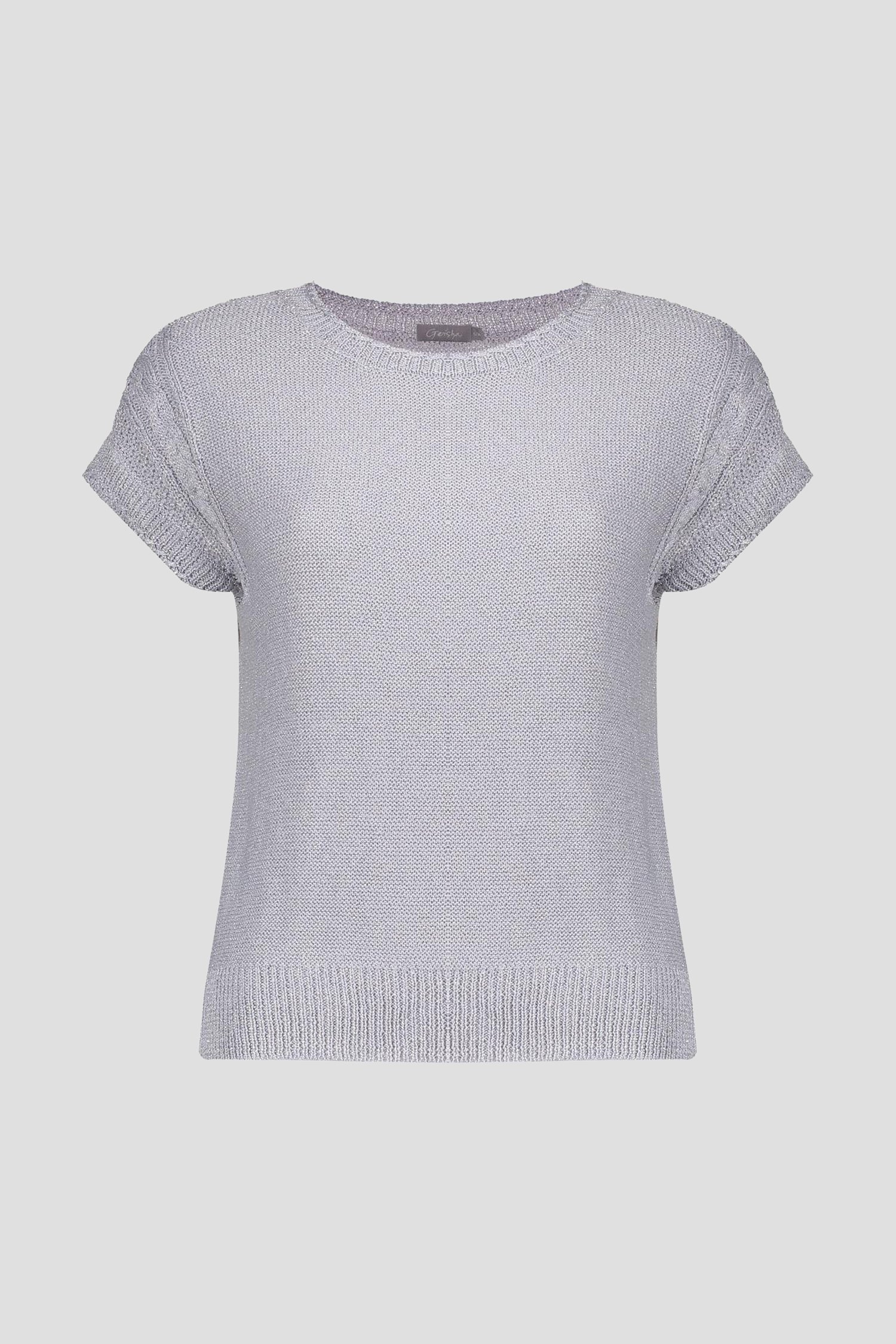 Photo produit 1 de Pull gris à manches courtes de Geisha pour Femmes