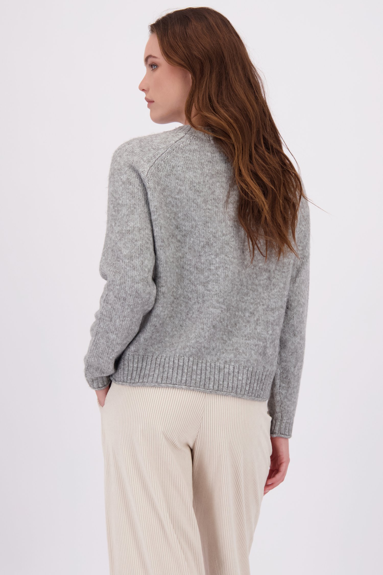 Le dos de Pull gris à motif torsadé de JDY pour Femmes