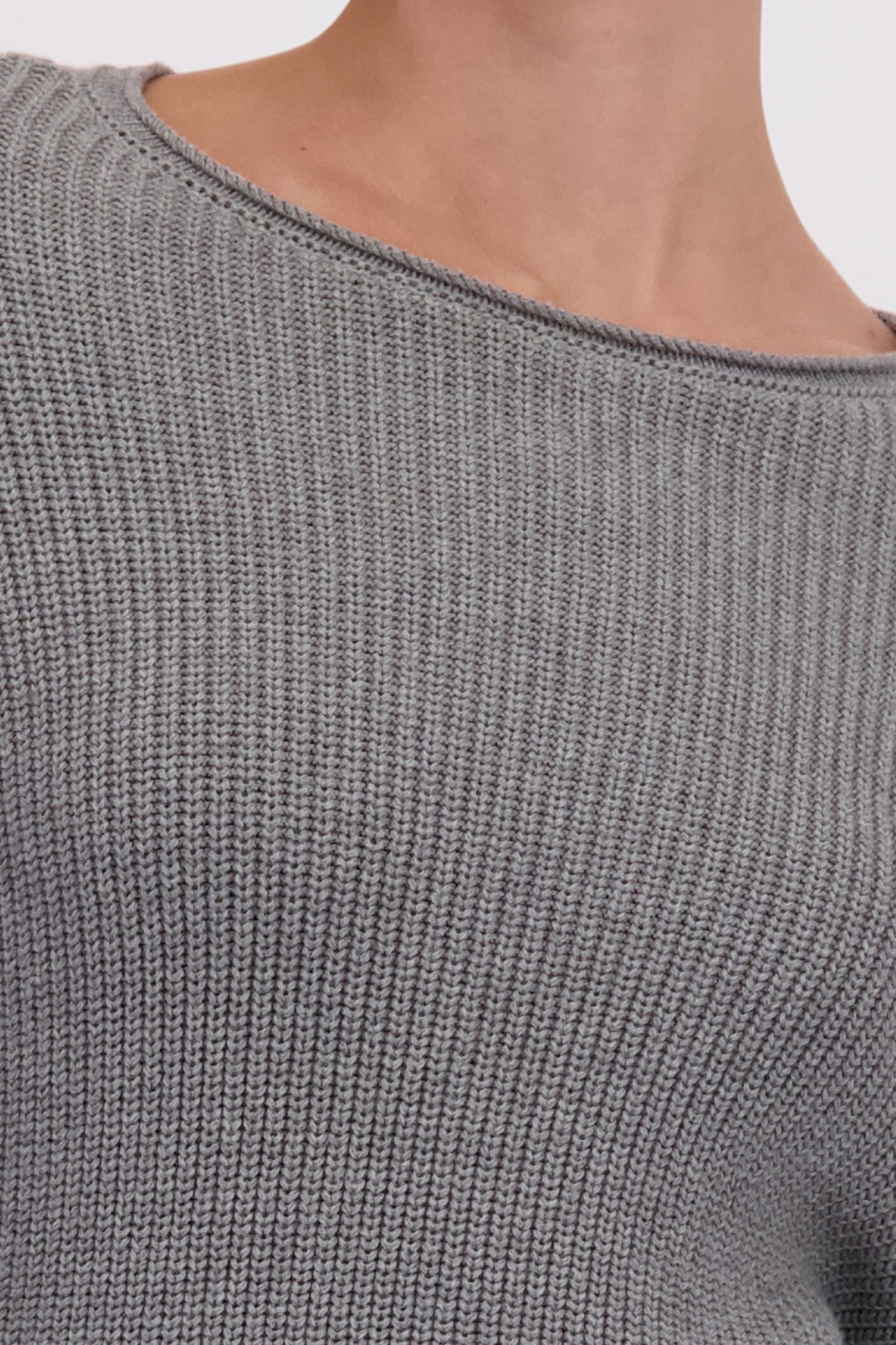 Détail de Pull gris en maille de Marc O'Polo pour Femmes
