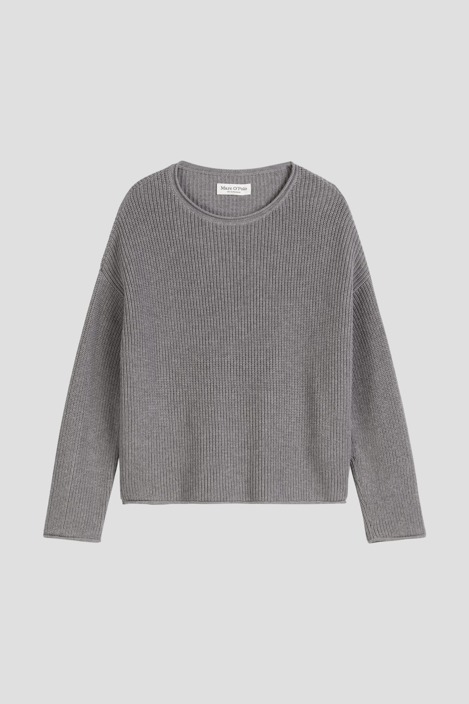 Photo produit 2 de Pull gris en maille de Marc O'Polo pour Femmes
