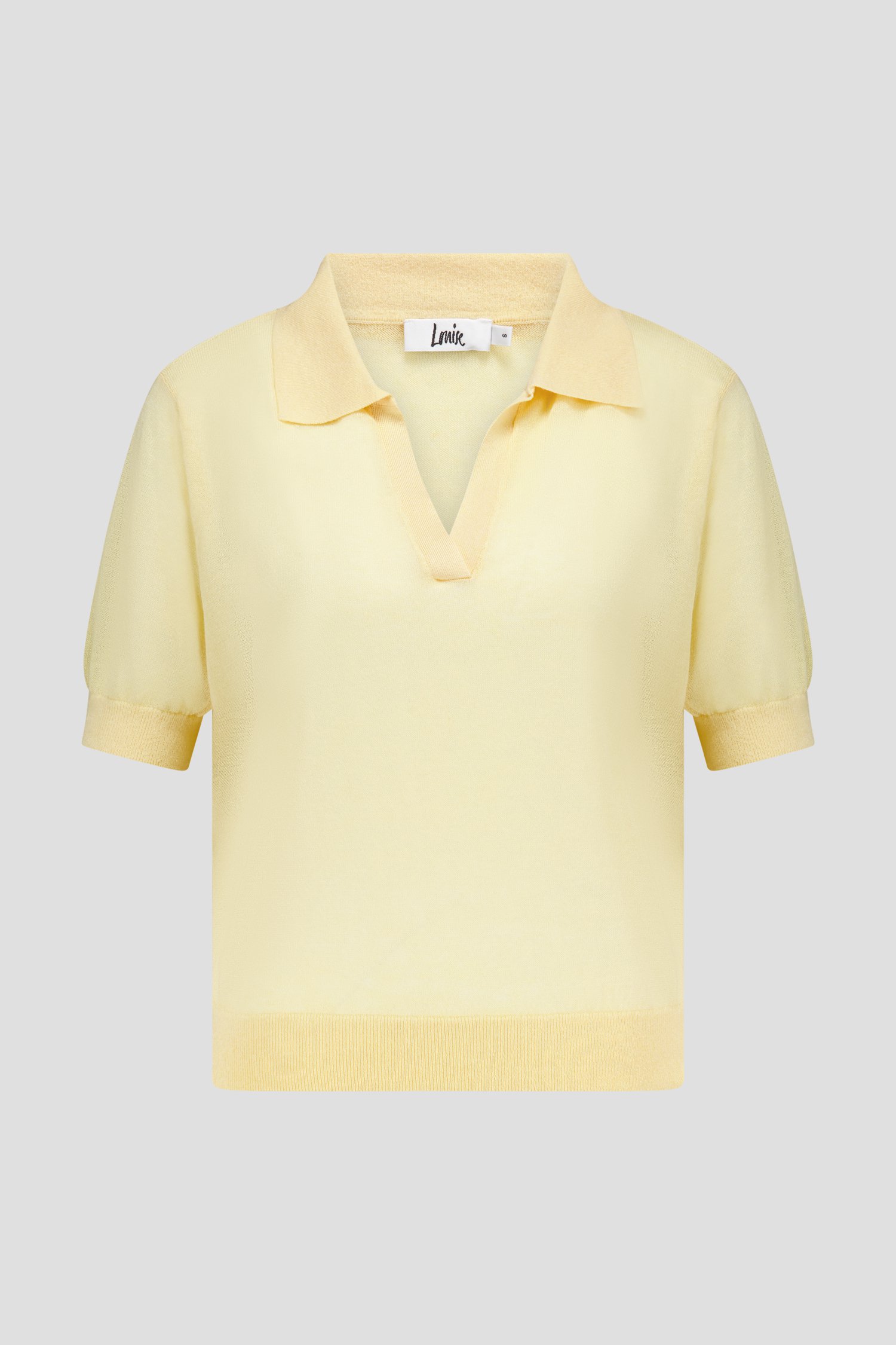 Pull jaune beurre à manches courtes de Louise pour Femmes