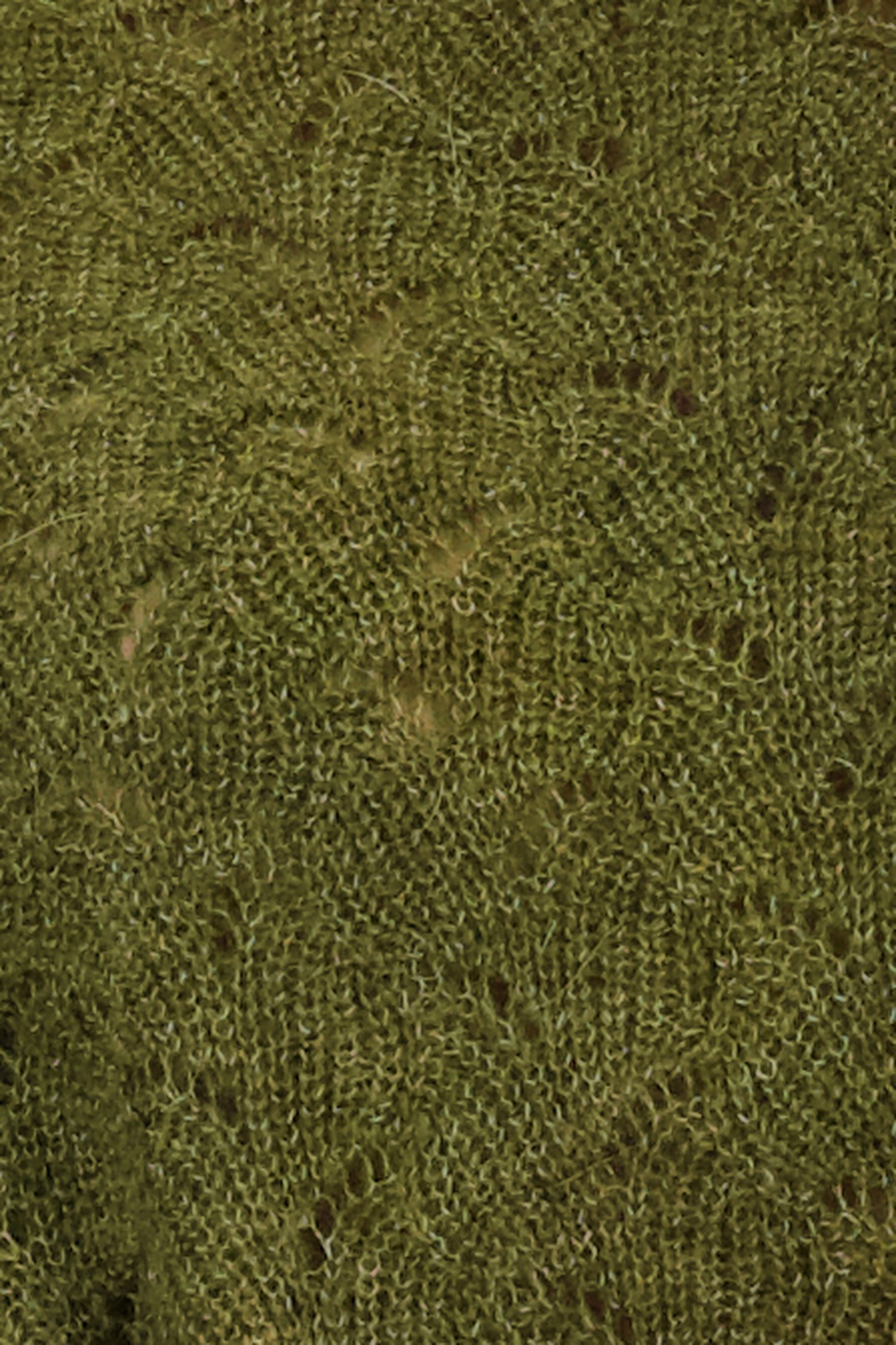 Pull kaki avec motif ajouré de Libelle pour Femmes