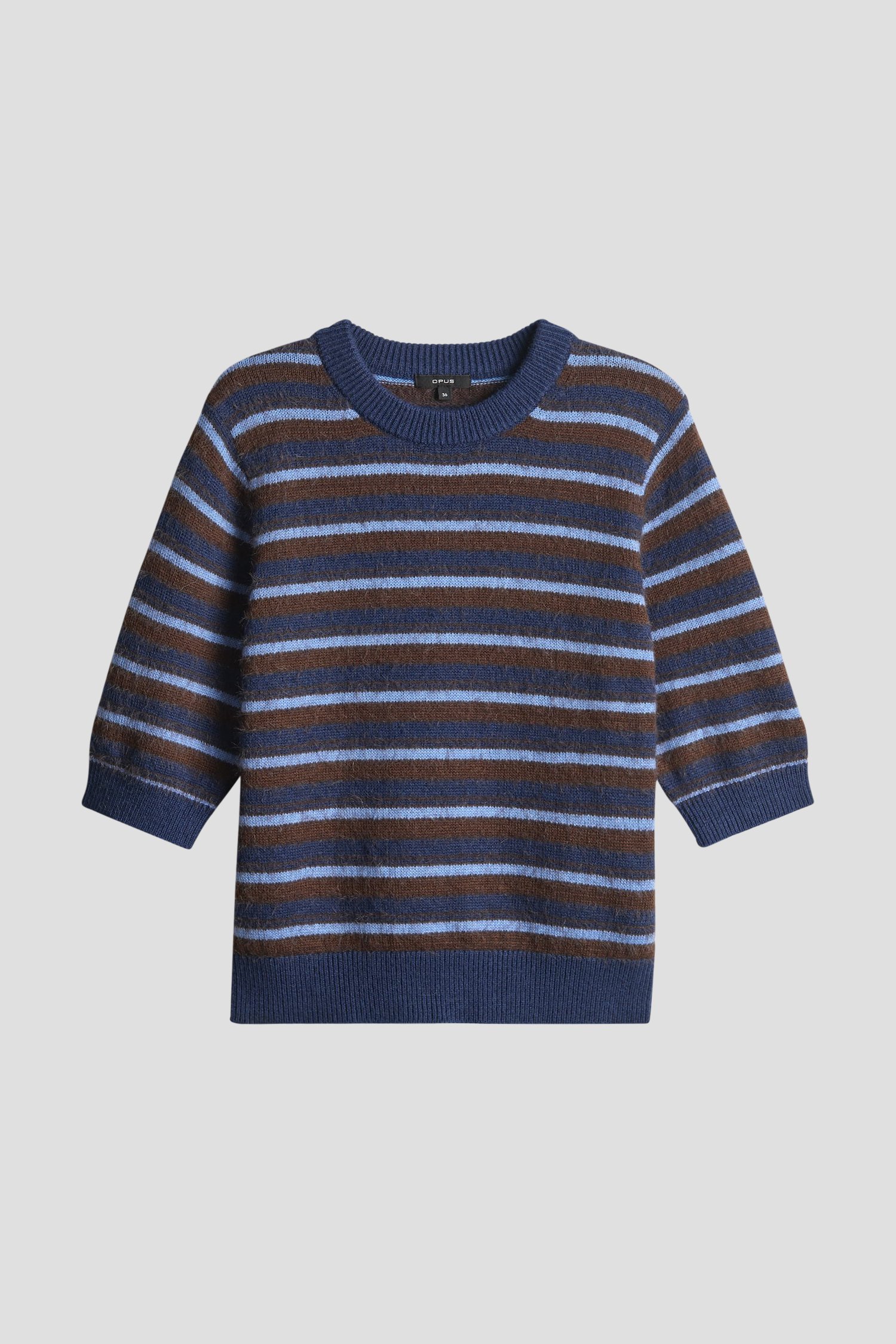 Photo produit 1 de Pull marron rayé de Opus pour Femmes